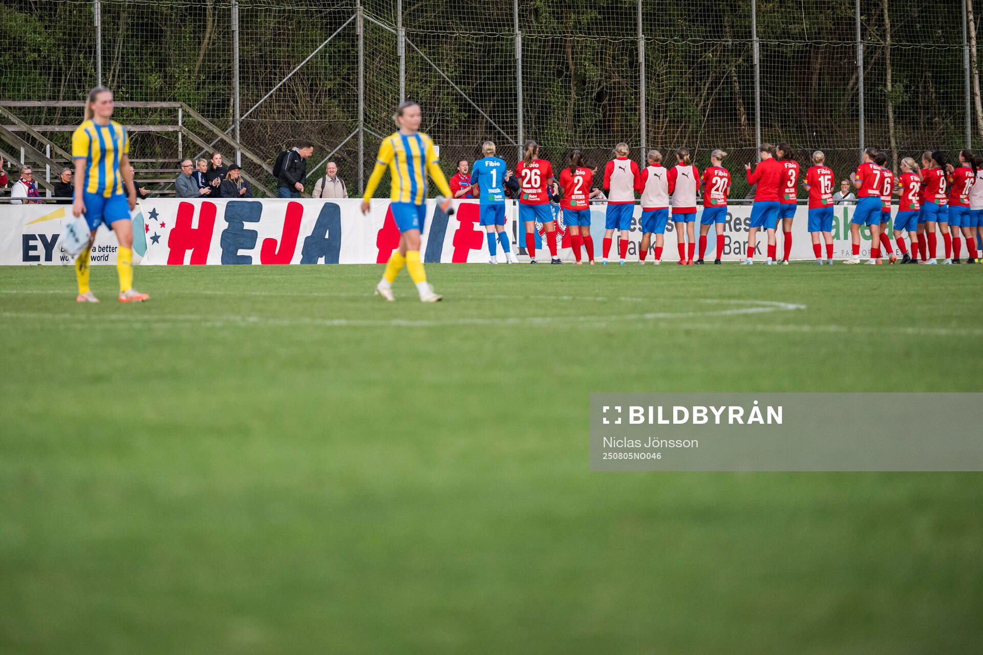Helsingborg spelarna jublar