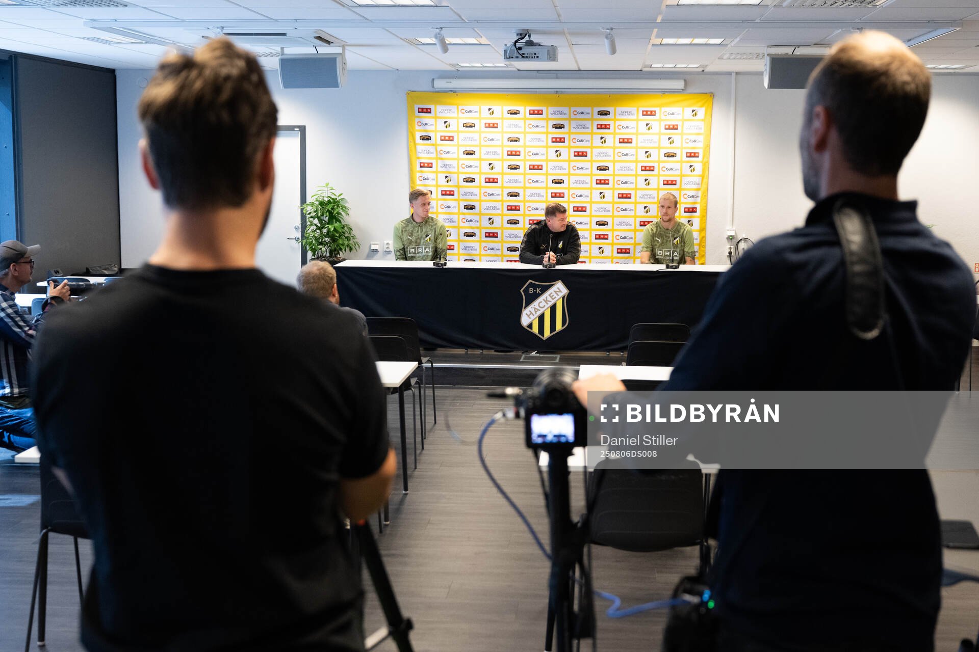Olle Samuelsson, tränare Jens Gustafsson och Simon