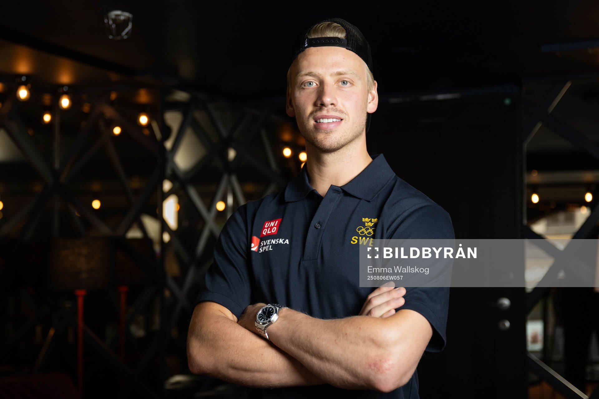 Jesper Bratt of the Swedish men's national ice hockey team