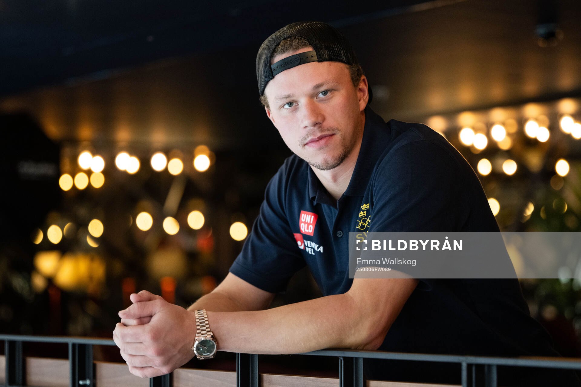 Lucas Raymond of the Swedish men's national ice hockey team
