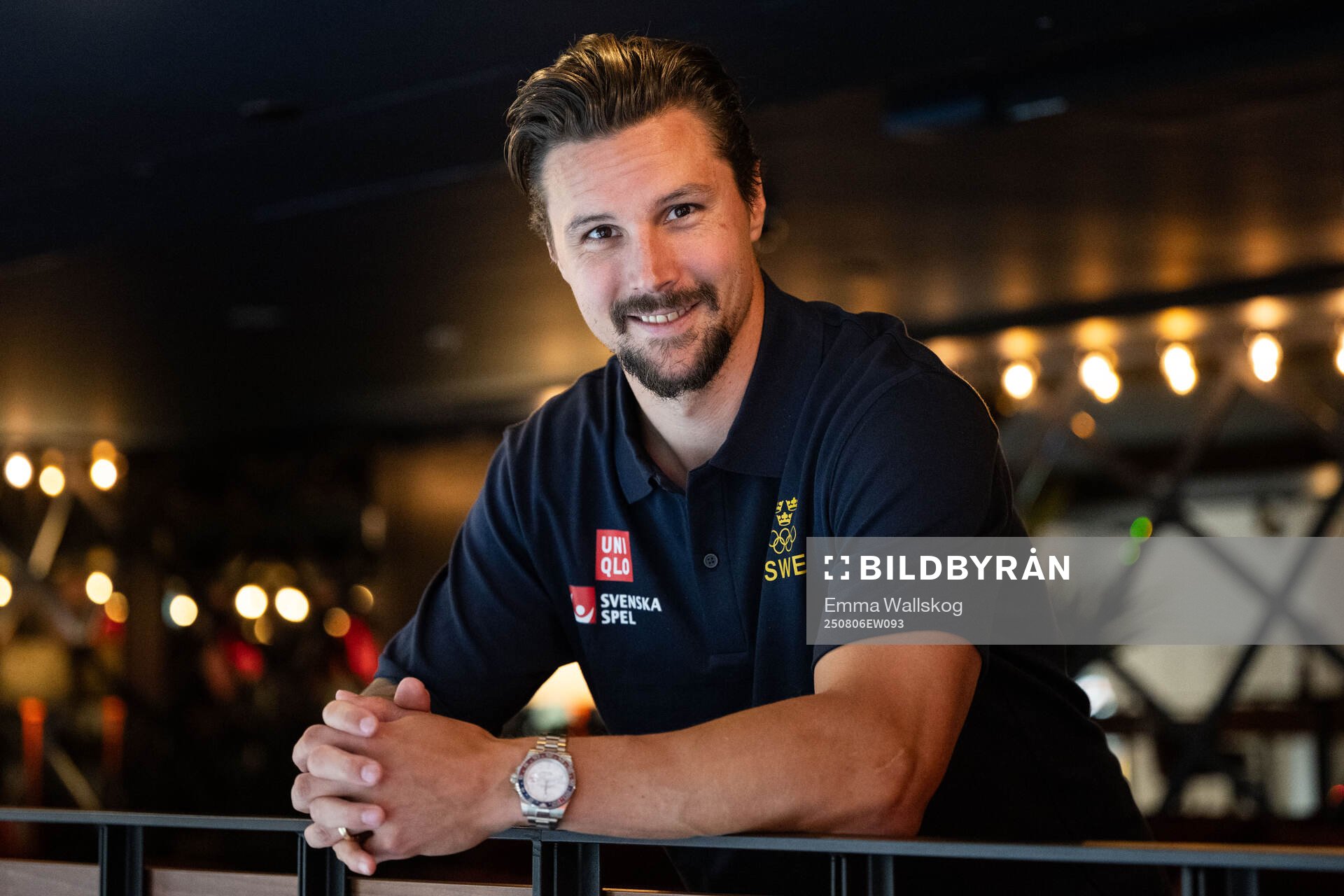 Erik Karlsson of the Swedish men's national ice hockey team