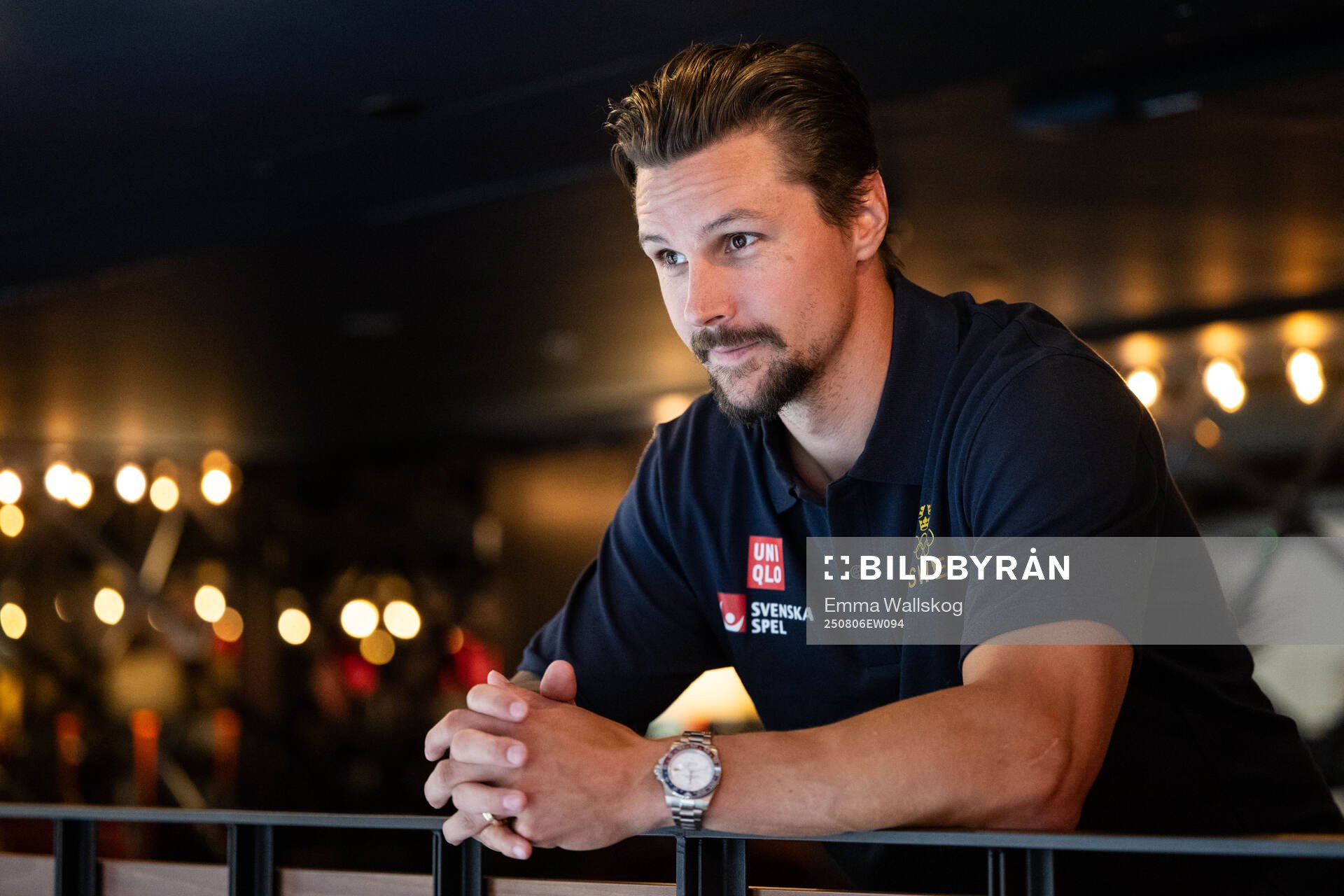 Erik Karlsson of the Swedish men's national ice hockey team