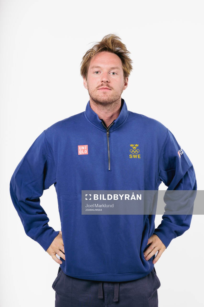 Rasmus Sandin of the Swedish men's national ice hockey team