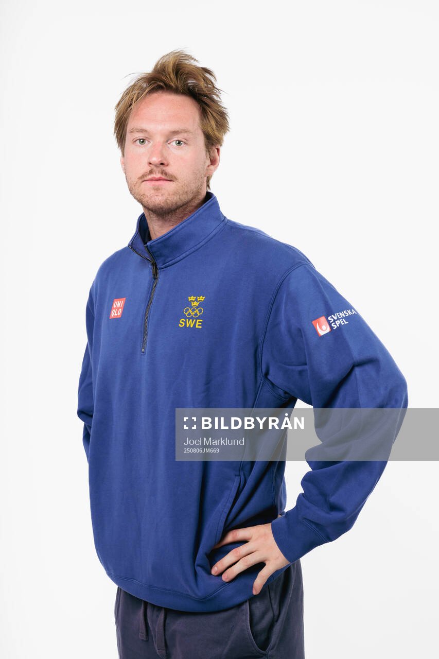 Rasmus Sandin of the Swedish men's national ice hockey team