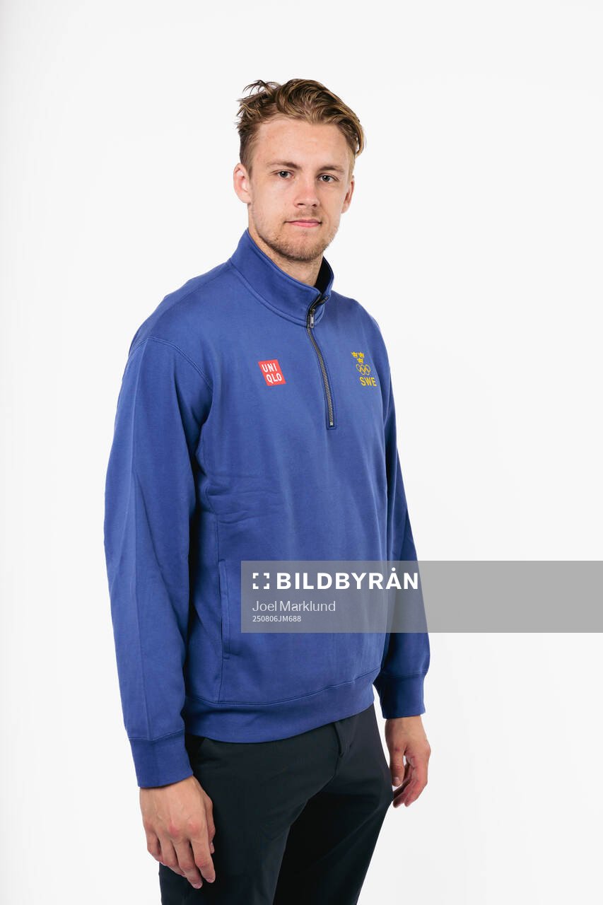 Philip Broberg of the Swedish men's national ice hockey