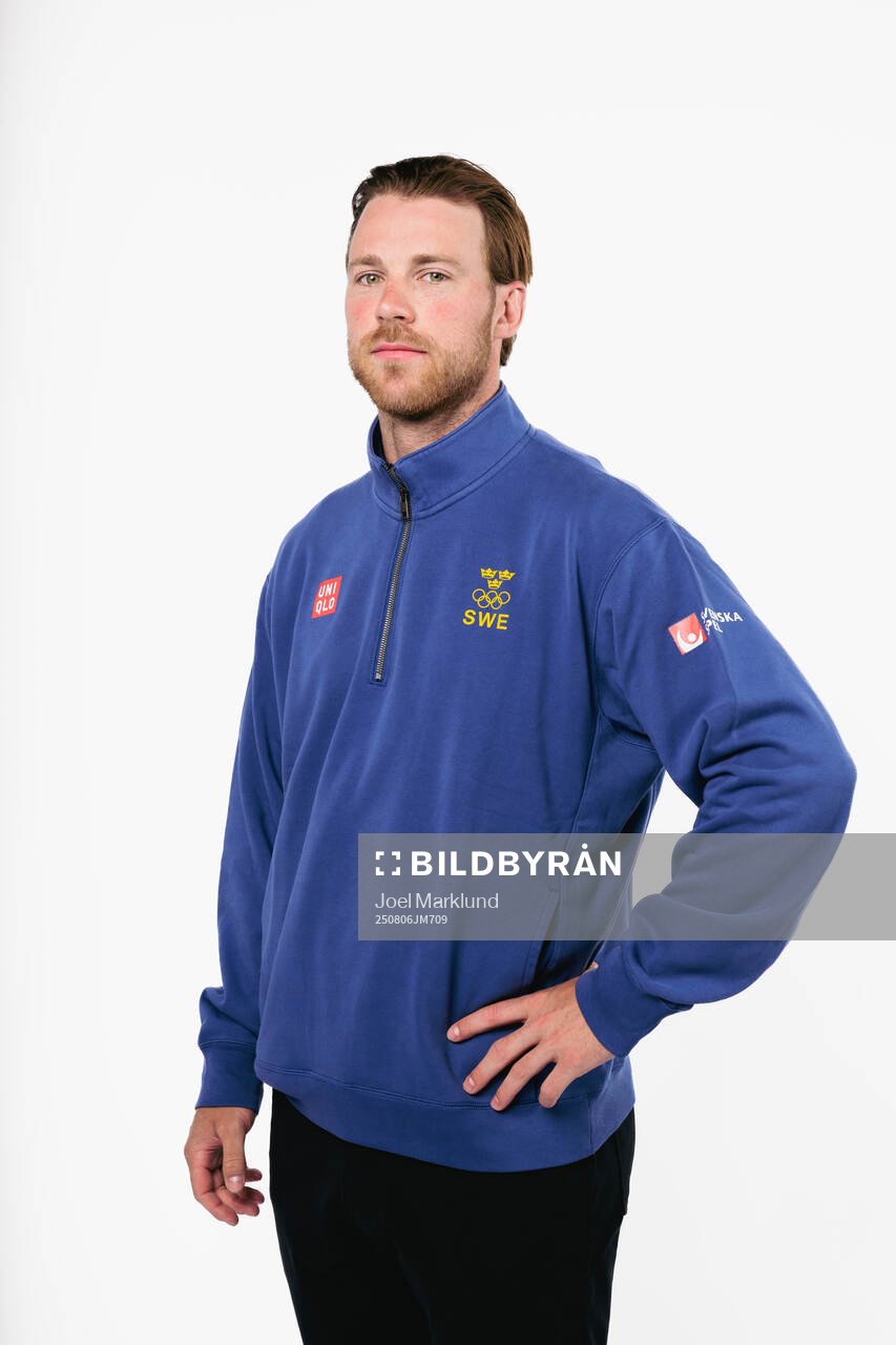 Elias Lindholm of the Swedish men's national ice hockey