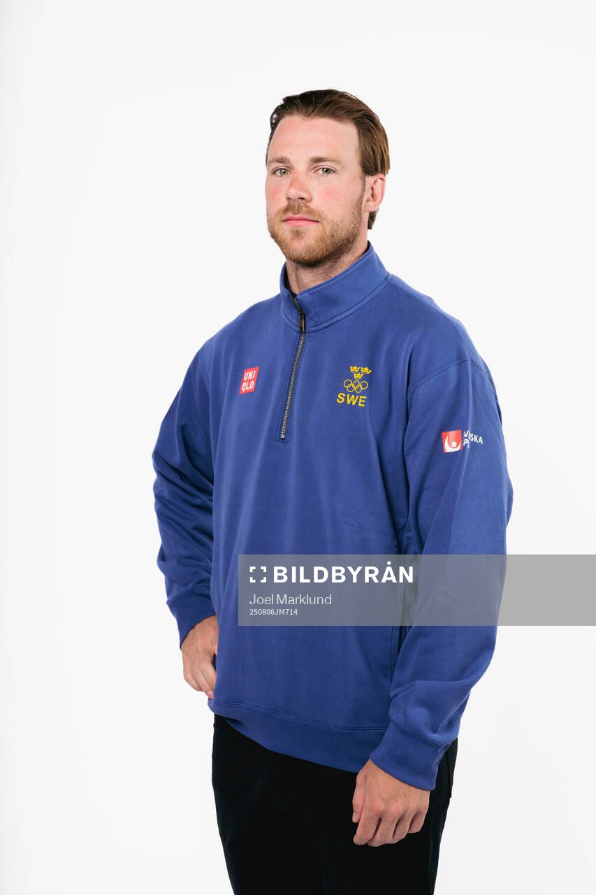 Elias Lindholm of the Swedish men's national ice hockey