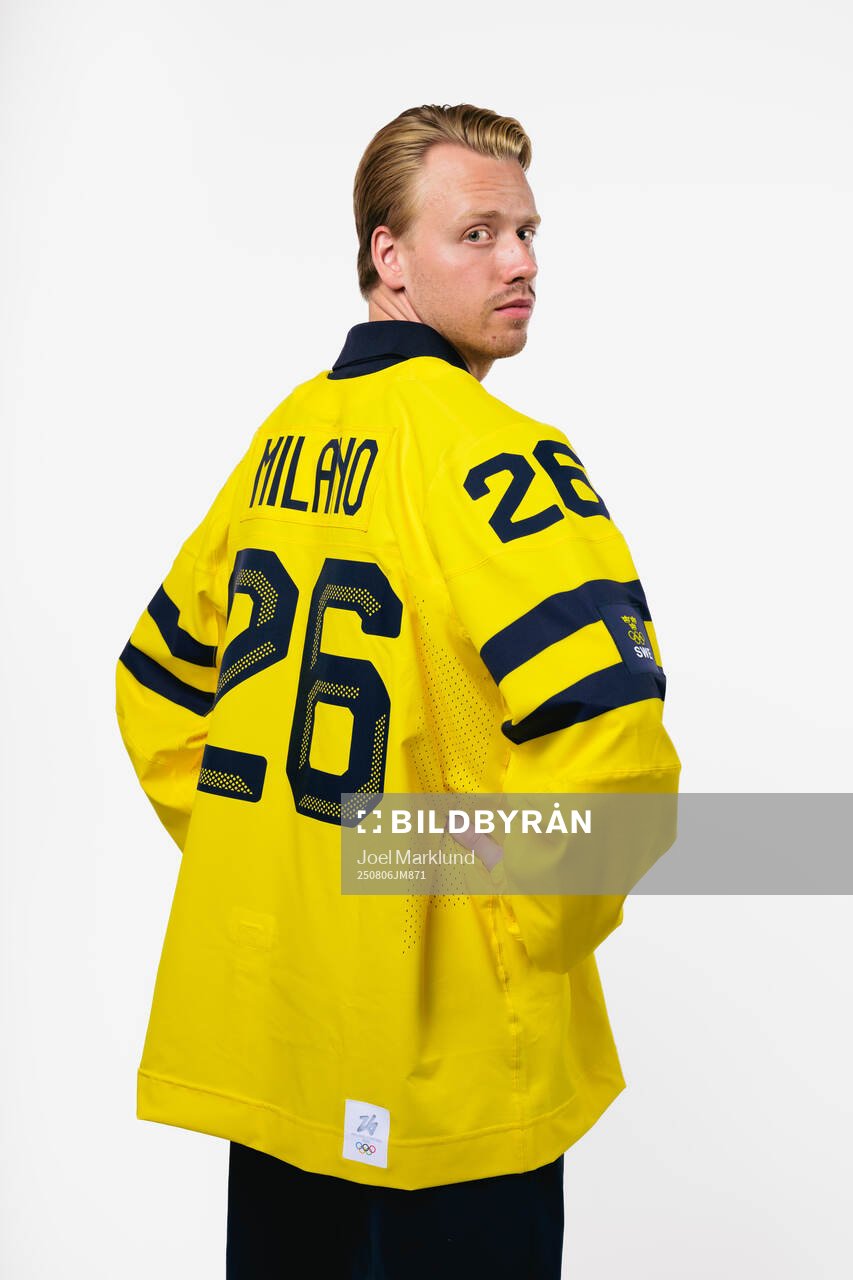 Jesper Bratt of the Swedish men's national ice hockey team
