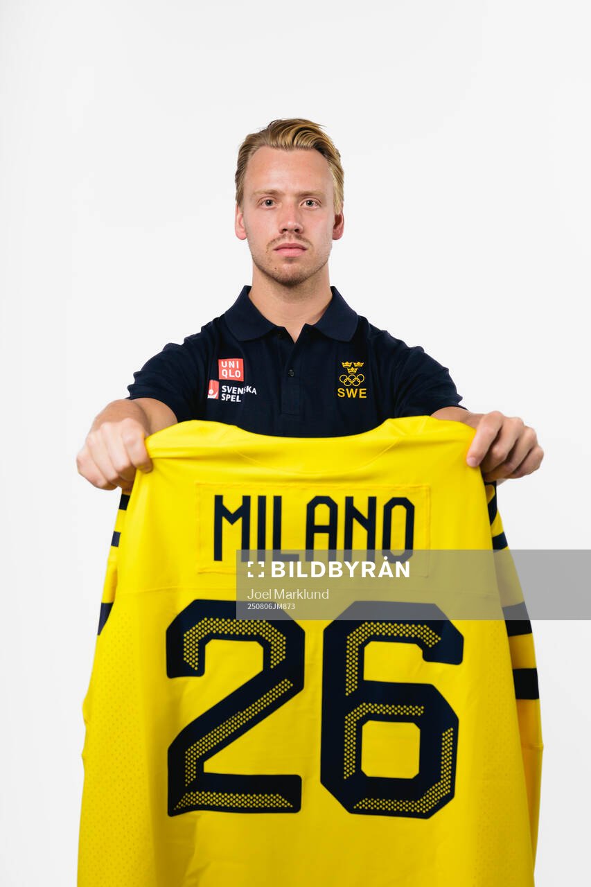 Jesper Bratt of the Swedish men's national ice hockey team