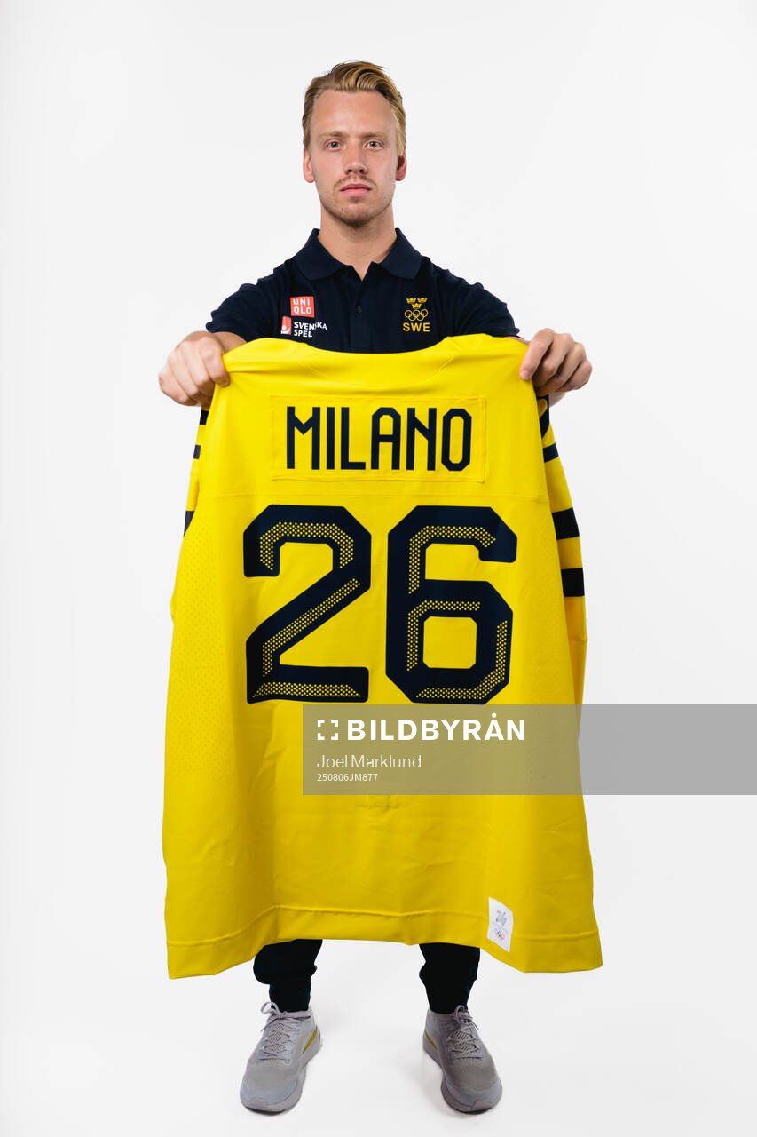 Jesper Bratt of the Swedish men's national ice hockey team