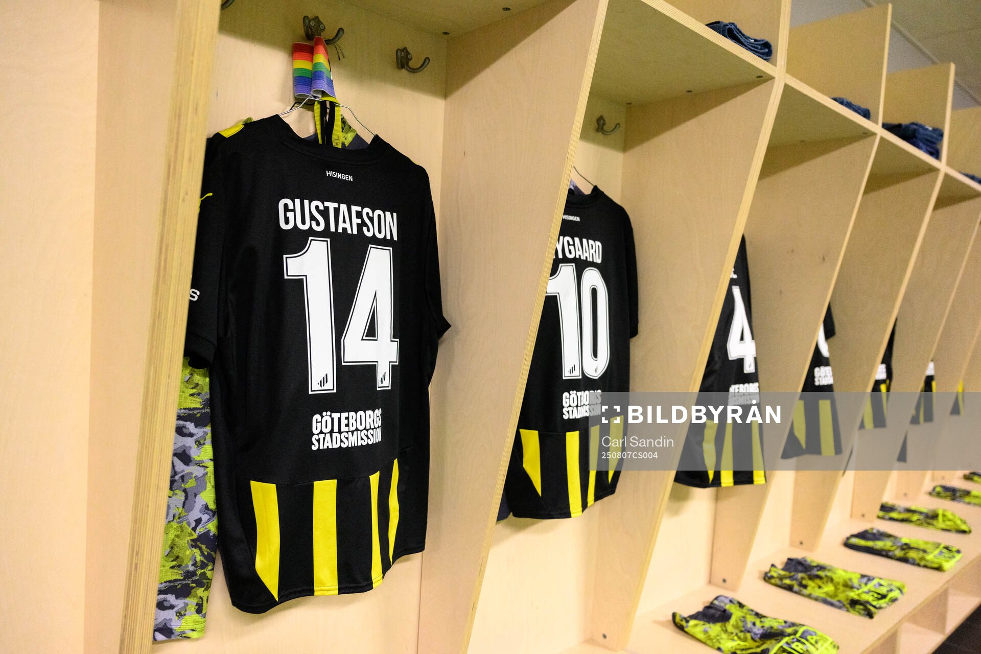 The shirt of Simon Gustafsson of Häcken