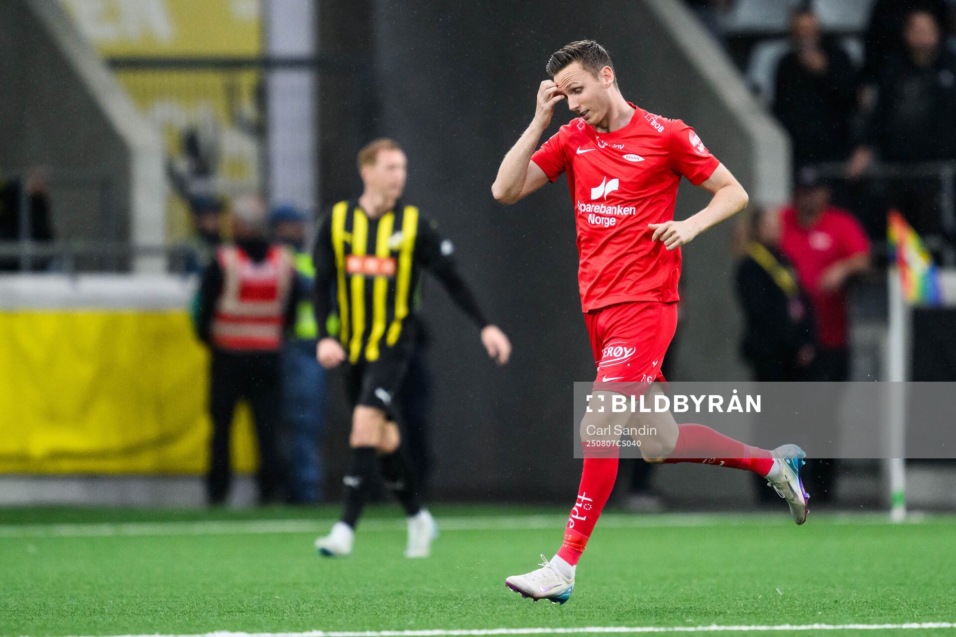 Joachim Soltvedt of Brann looks dejected
