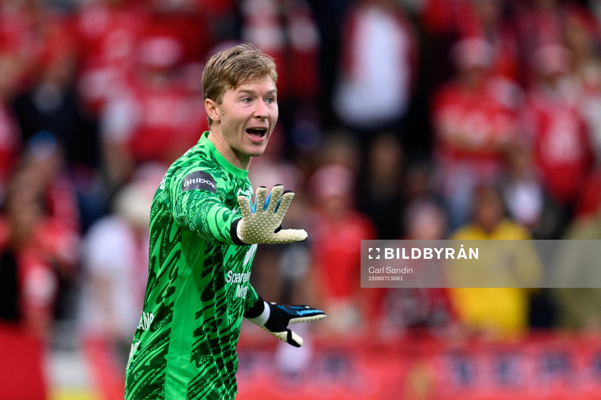 goalkeeper Mathias Dyngeland of Brann