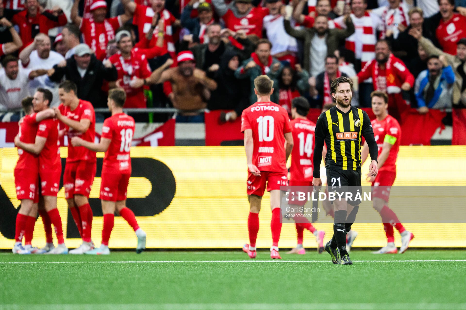 Adam Lundkvist of Häcken looks dejected