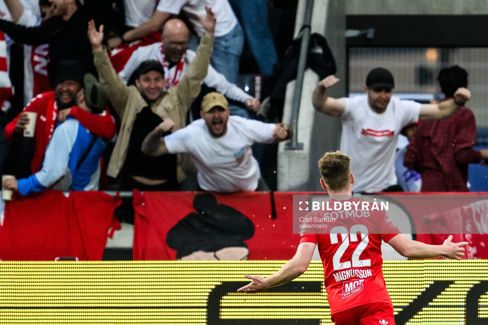 Saevar Atli Magnusson of Brann celebrates