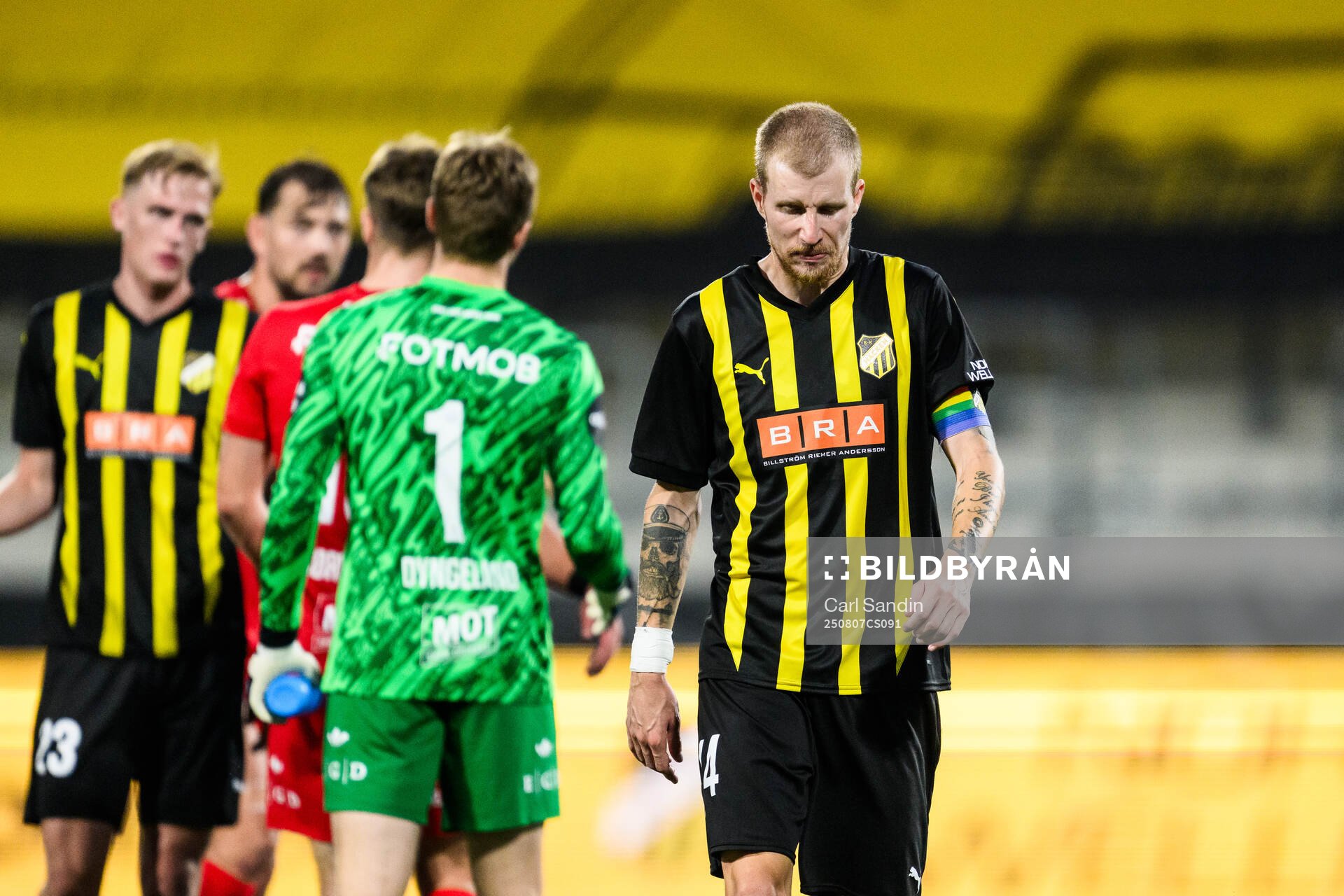 Simon Gustafson of Häcken looks dejected