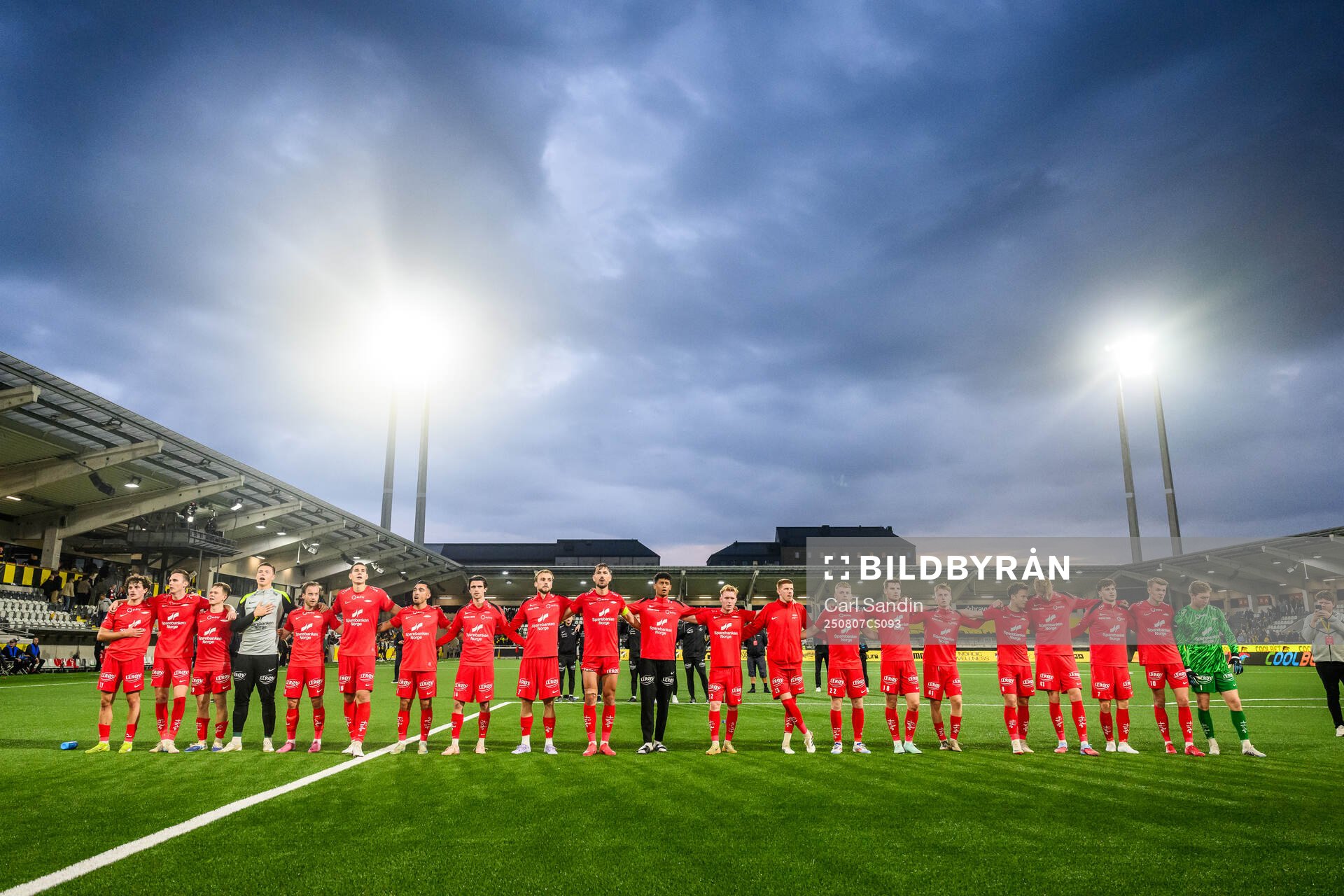 Players of Brann celebrate