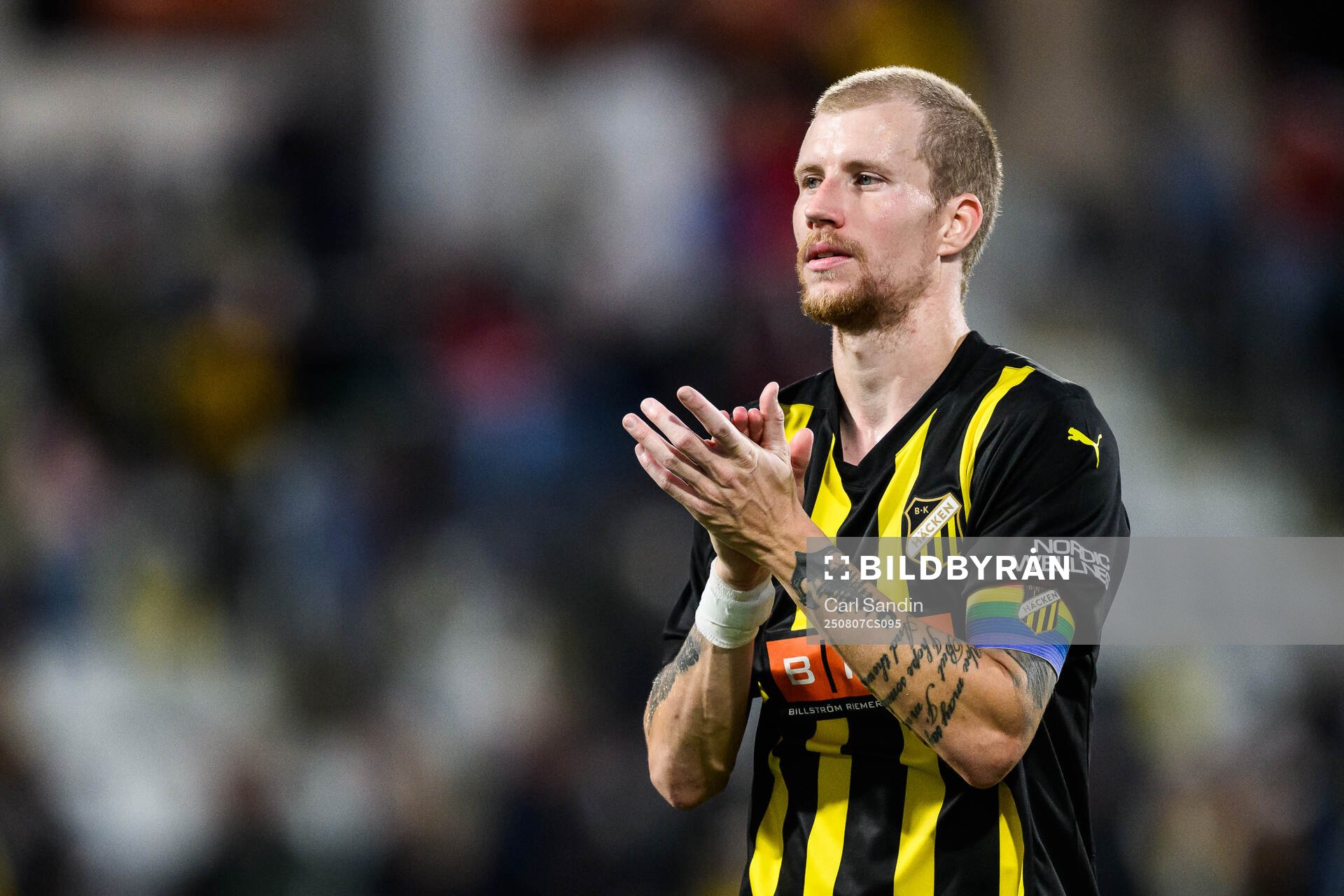 Simon Gustafson of Häcken looks dejected