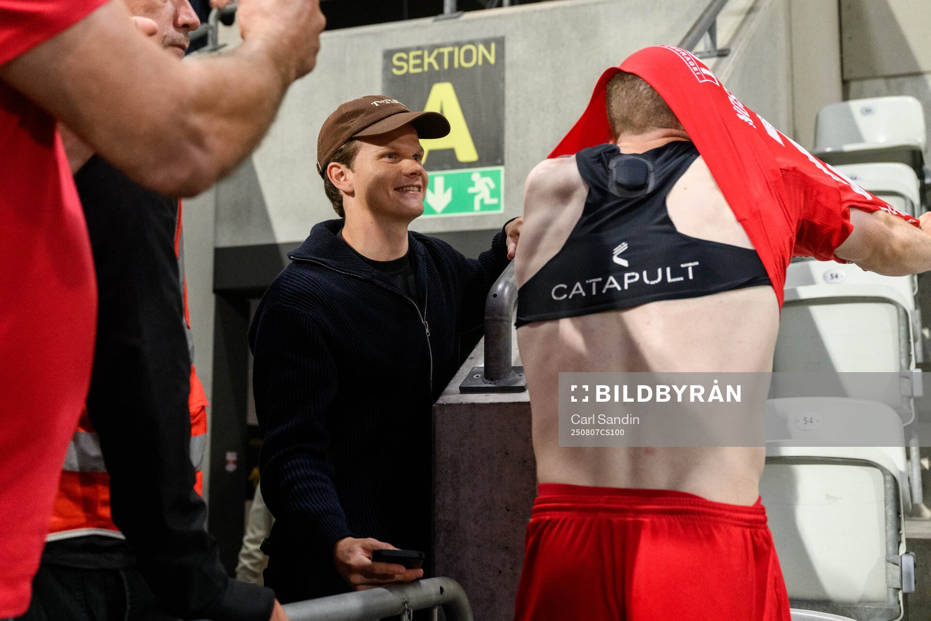 Kolbeinn Thordarson of IFK Göteborg is given the shirt of