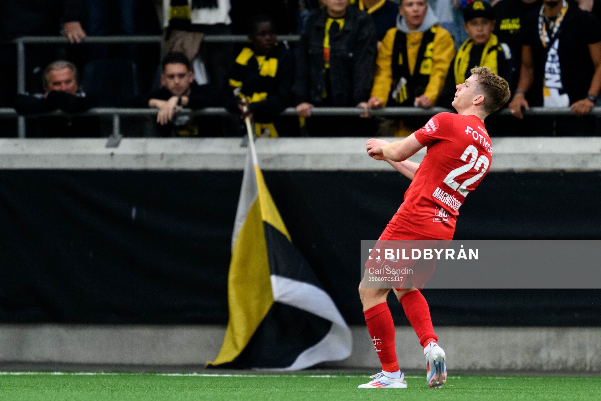 Saevar Atli Magnusson of Brann celebrates