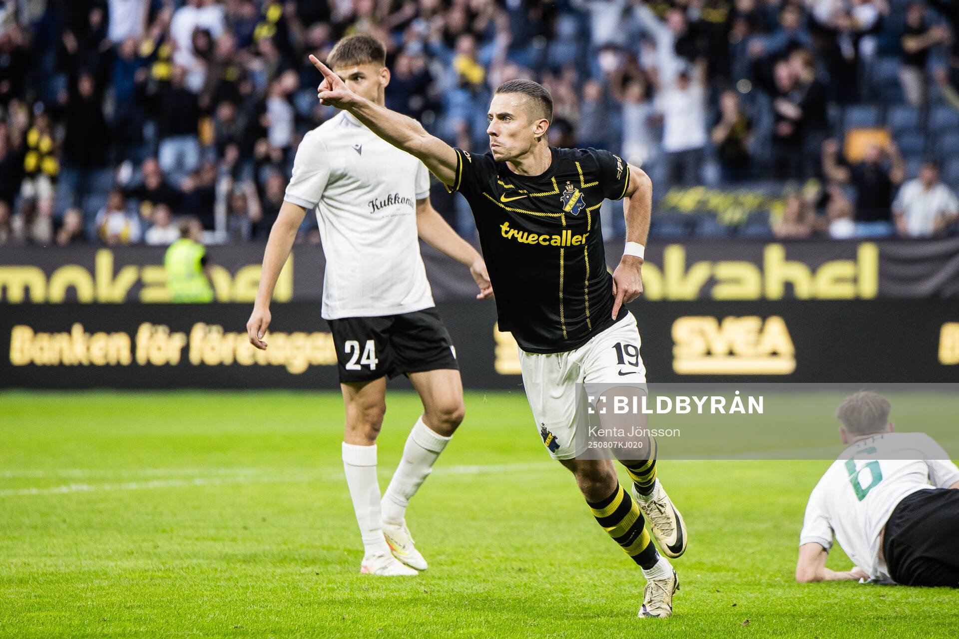 Dino Besirovic of AIK celebrates