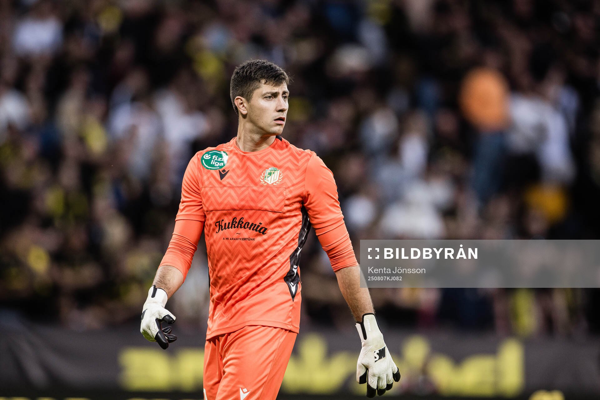 Goalkeeper Samuel Petras of Györi ETO