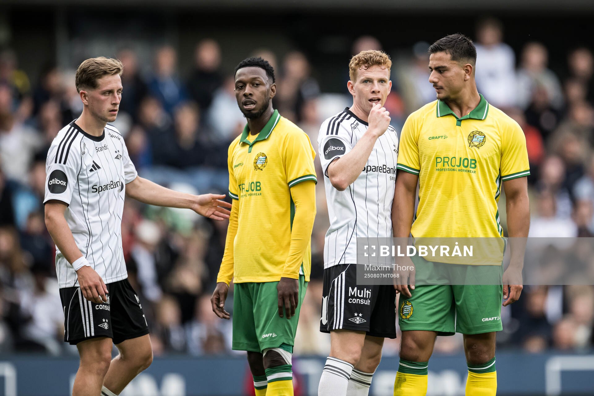 Aslak Fonn Witry of Rosenborg and Jusef Erabi of Hammarby