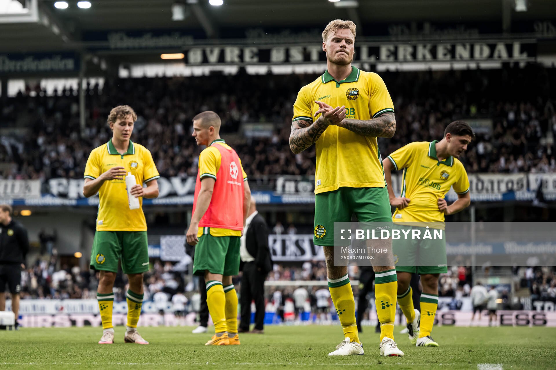 Victor Eriksson of Hammarby looks dejected