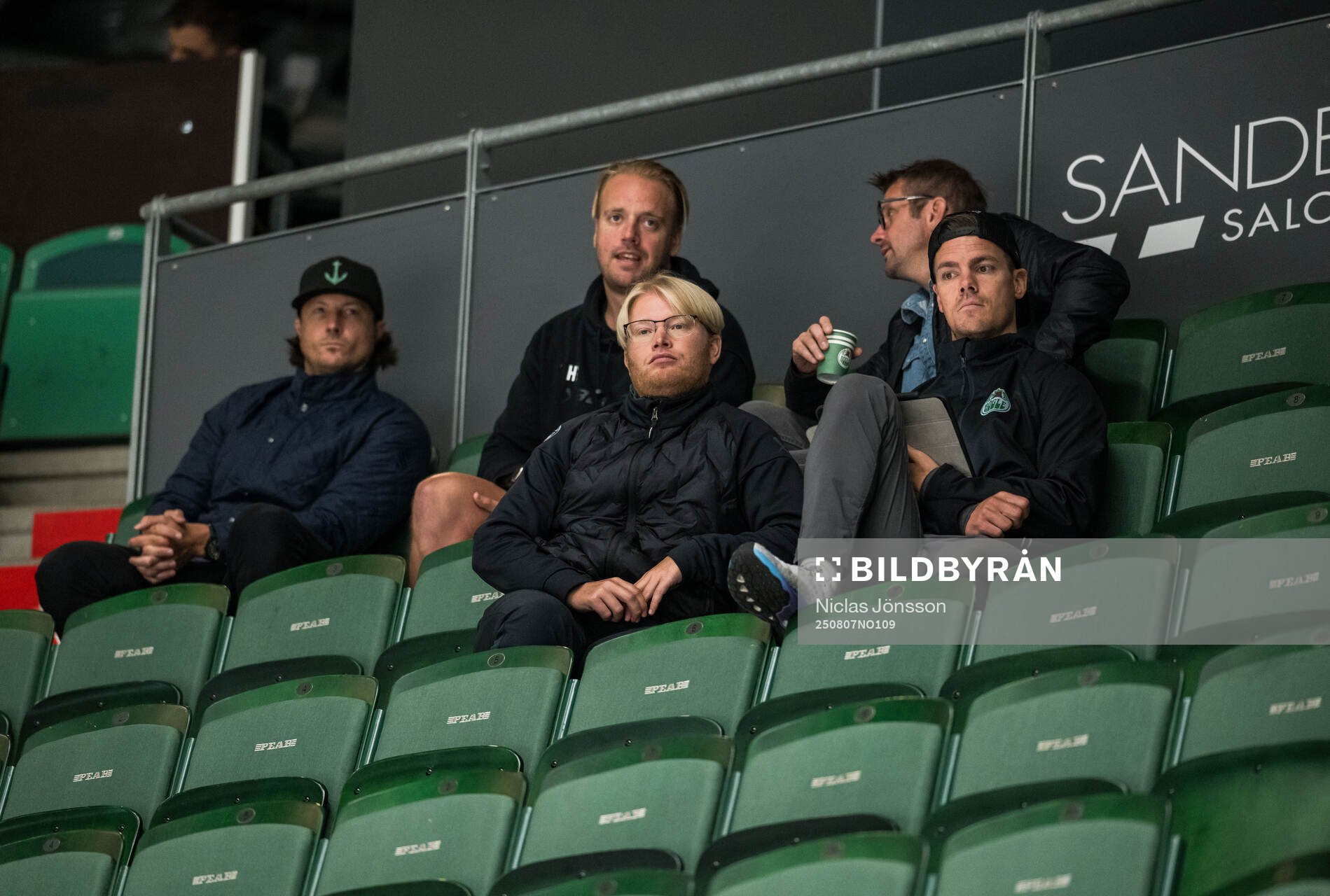 Sportchef Hampus Sjöström, sportchef Jacob Strandberg och