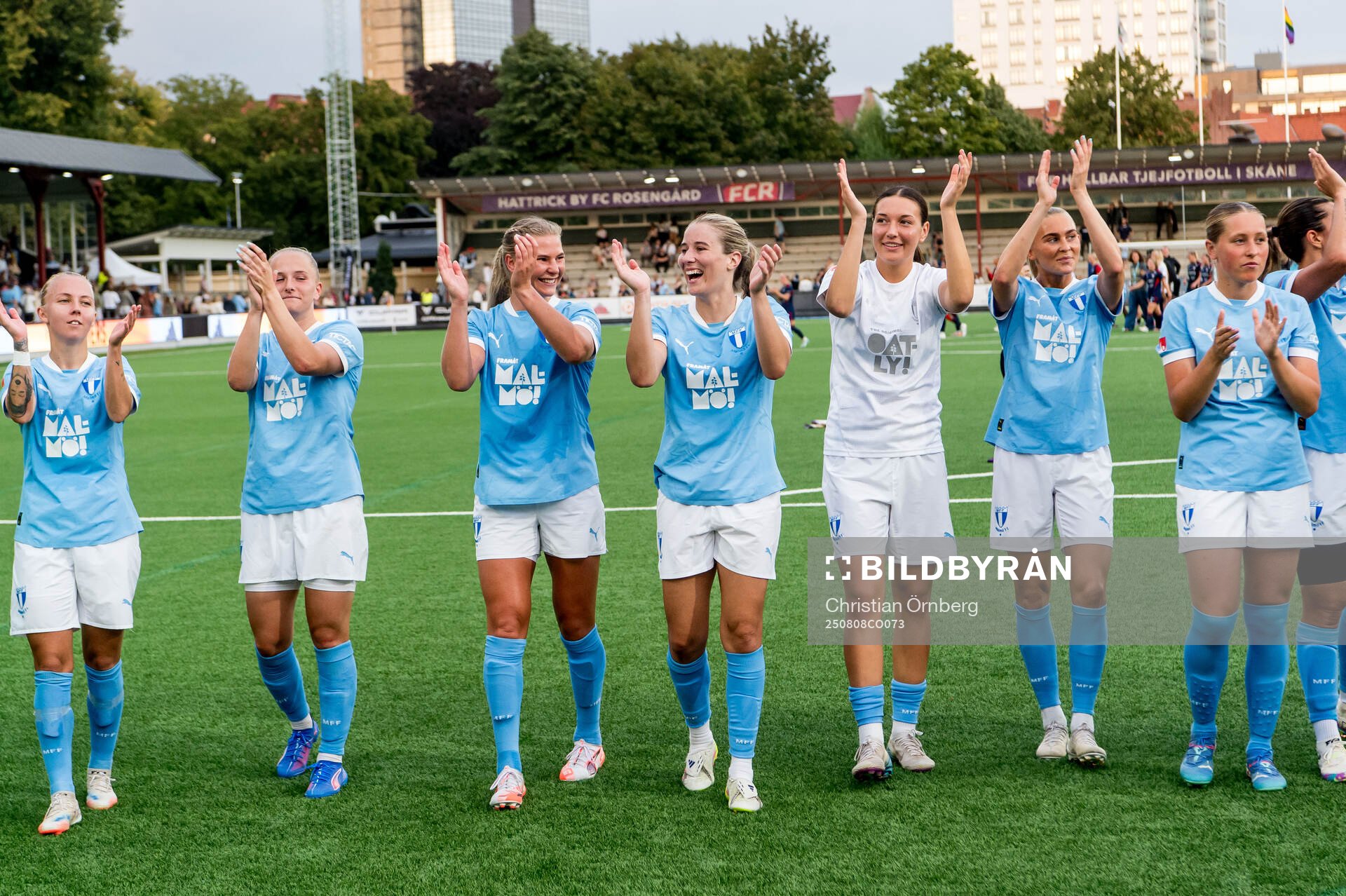 Malmö FFs spelare jublar