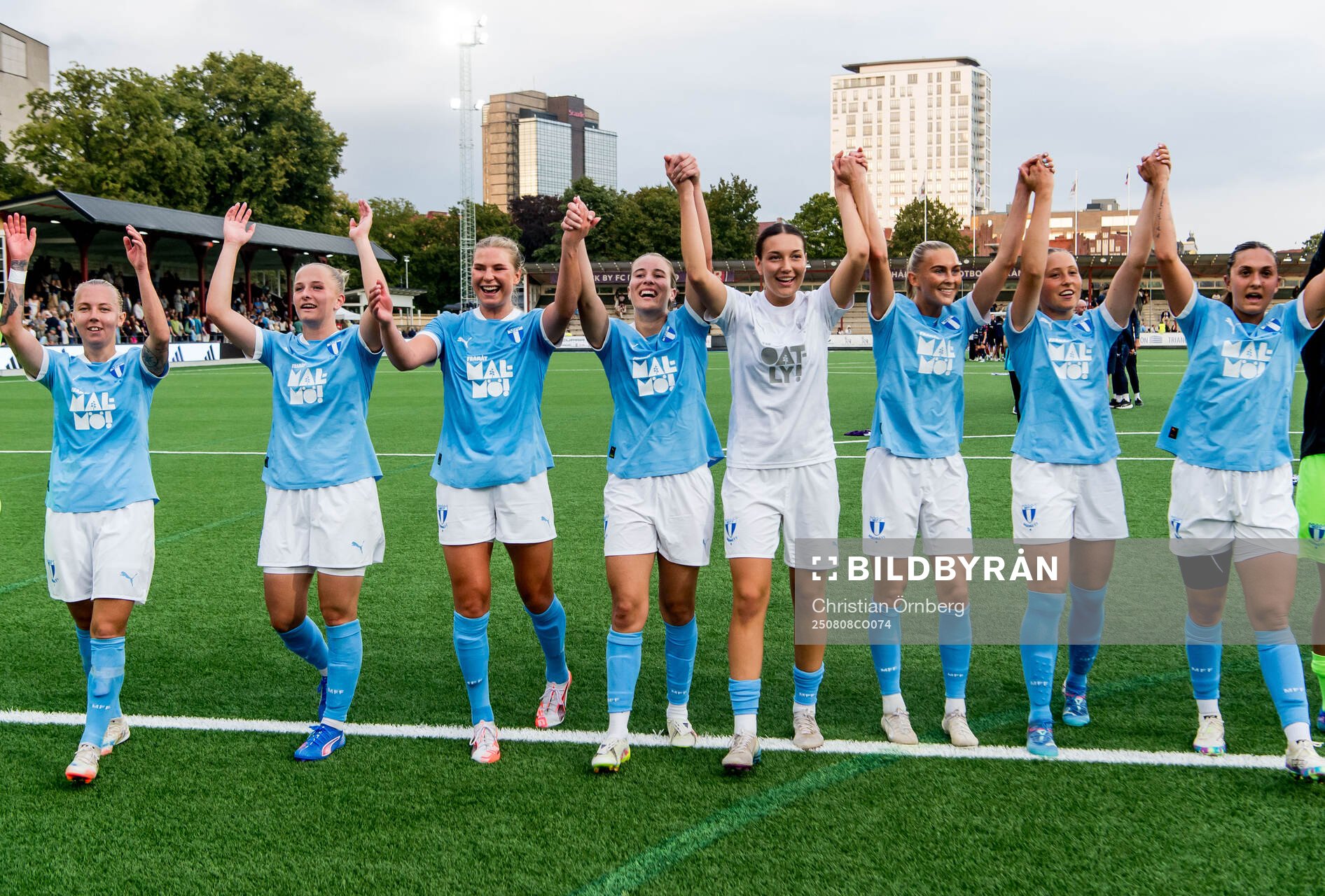 Malmö FFs spelare jublar