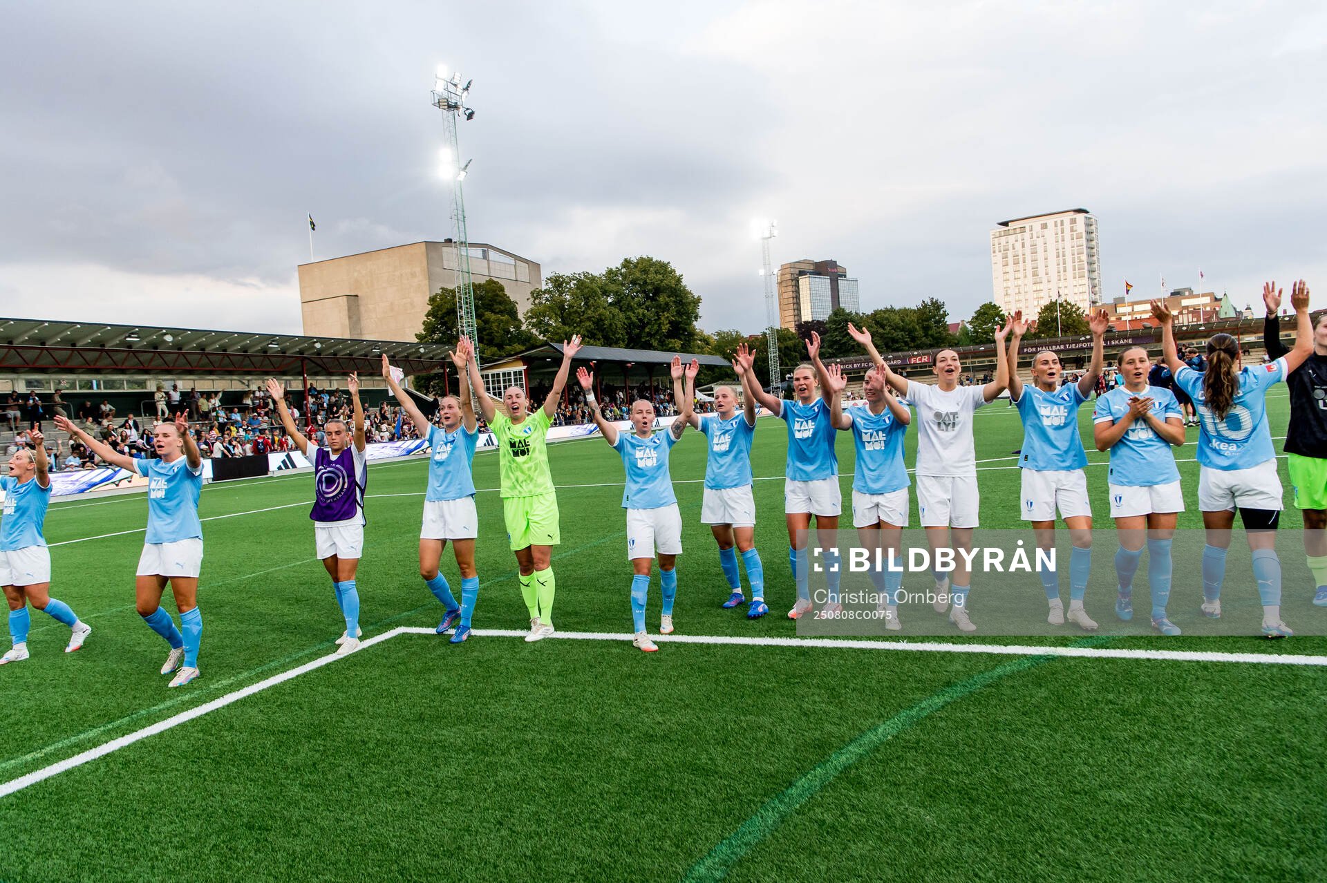 Malmö FFs spelare jublar