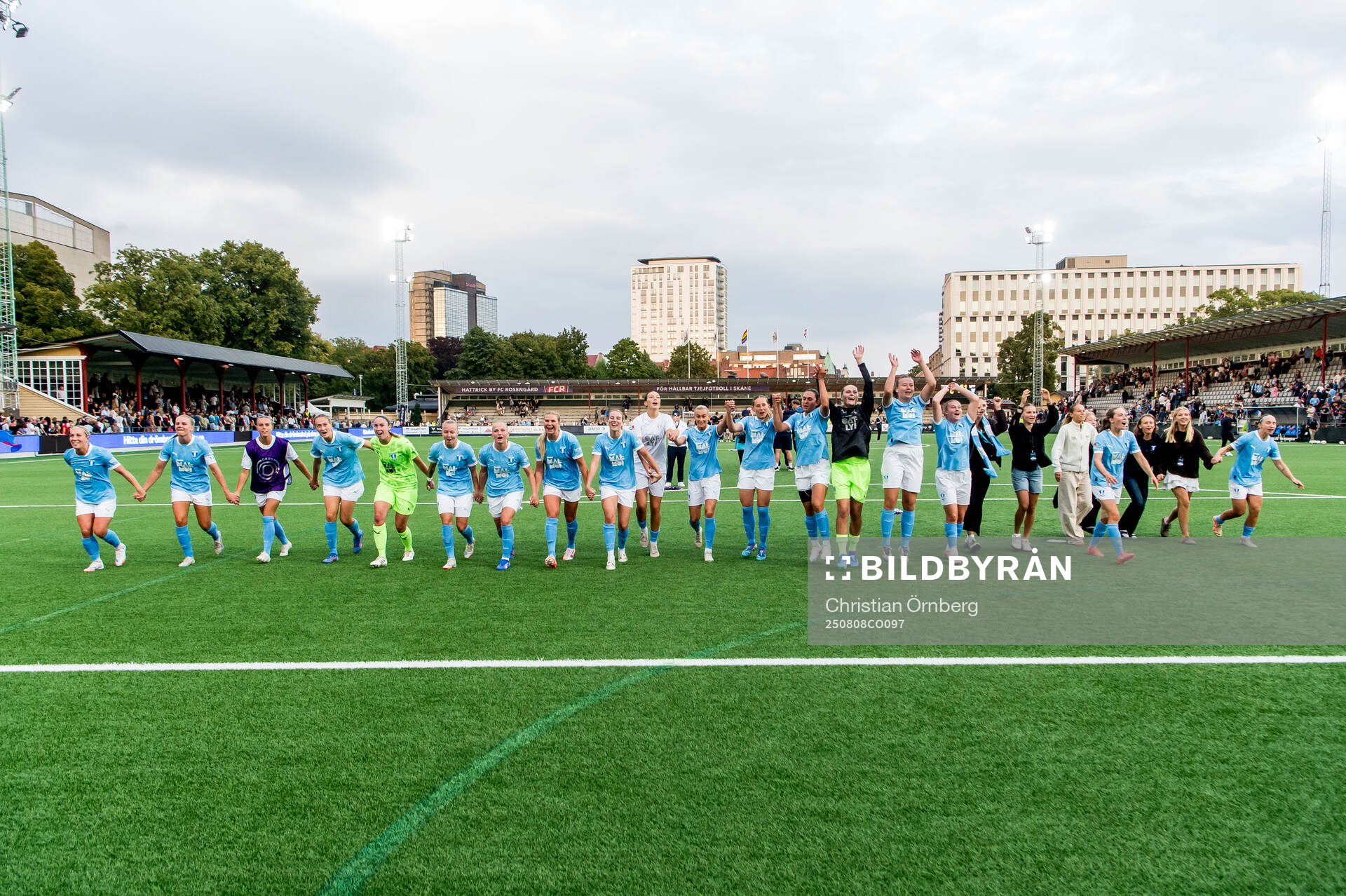 Malmö FFs spelare jublar