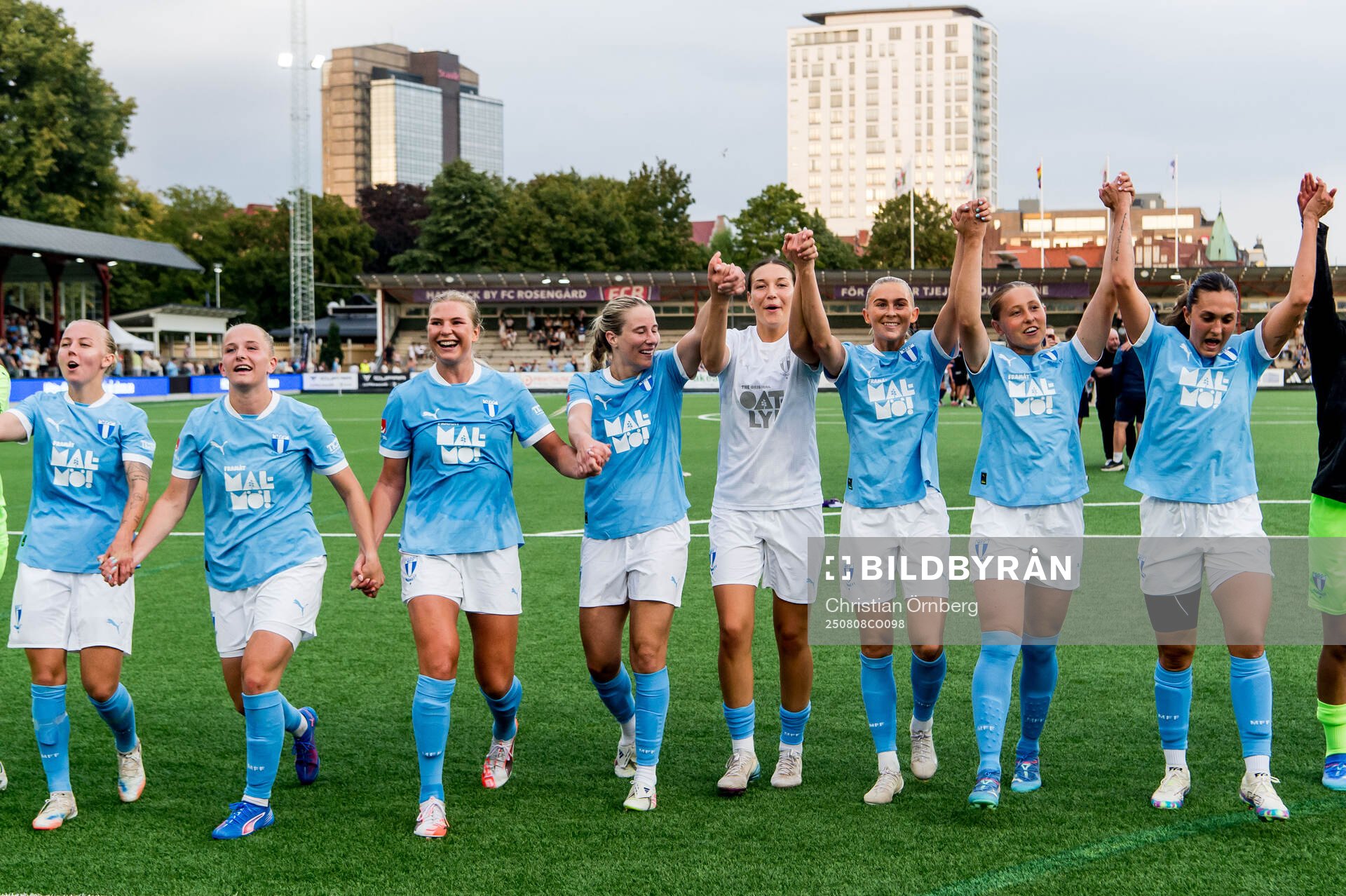 Malmö FFs spelare jublar