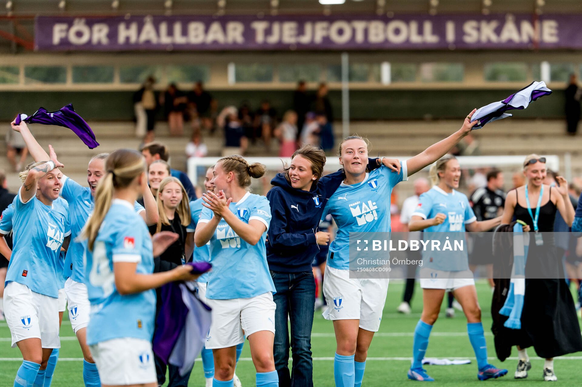 Malmö FFs spelare jublar