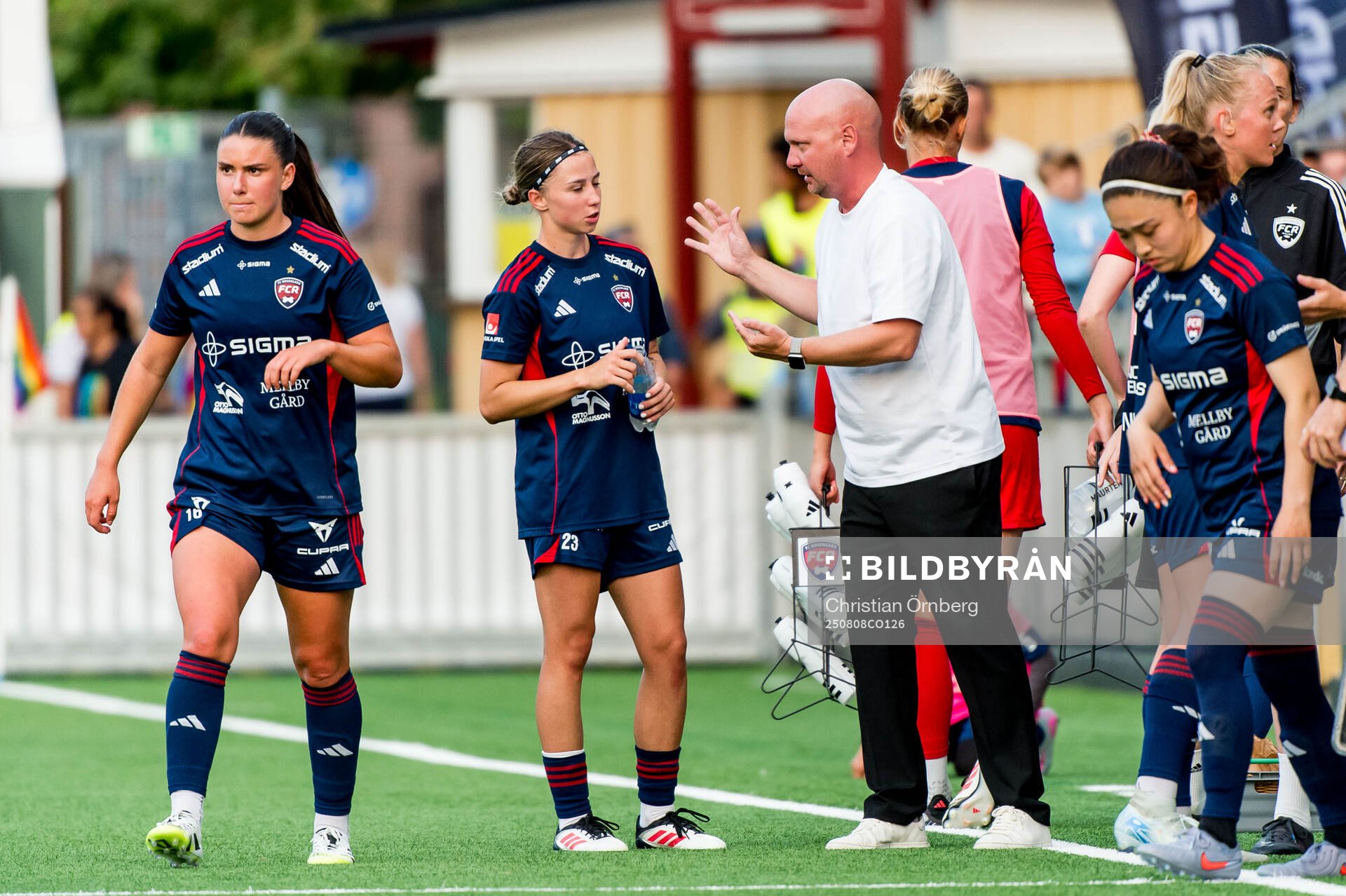 Rosengårds Anastasiya Pabiahaila och huvudtränare Joel