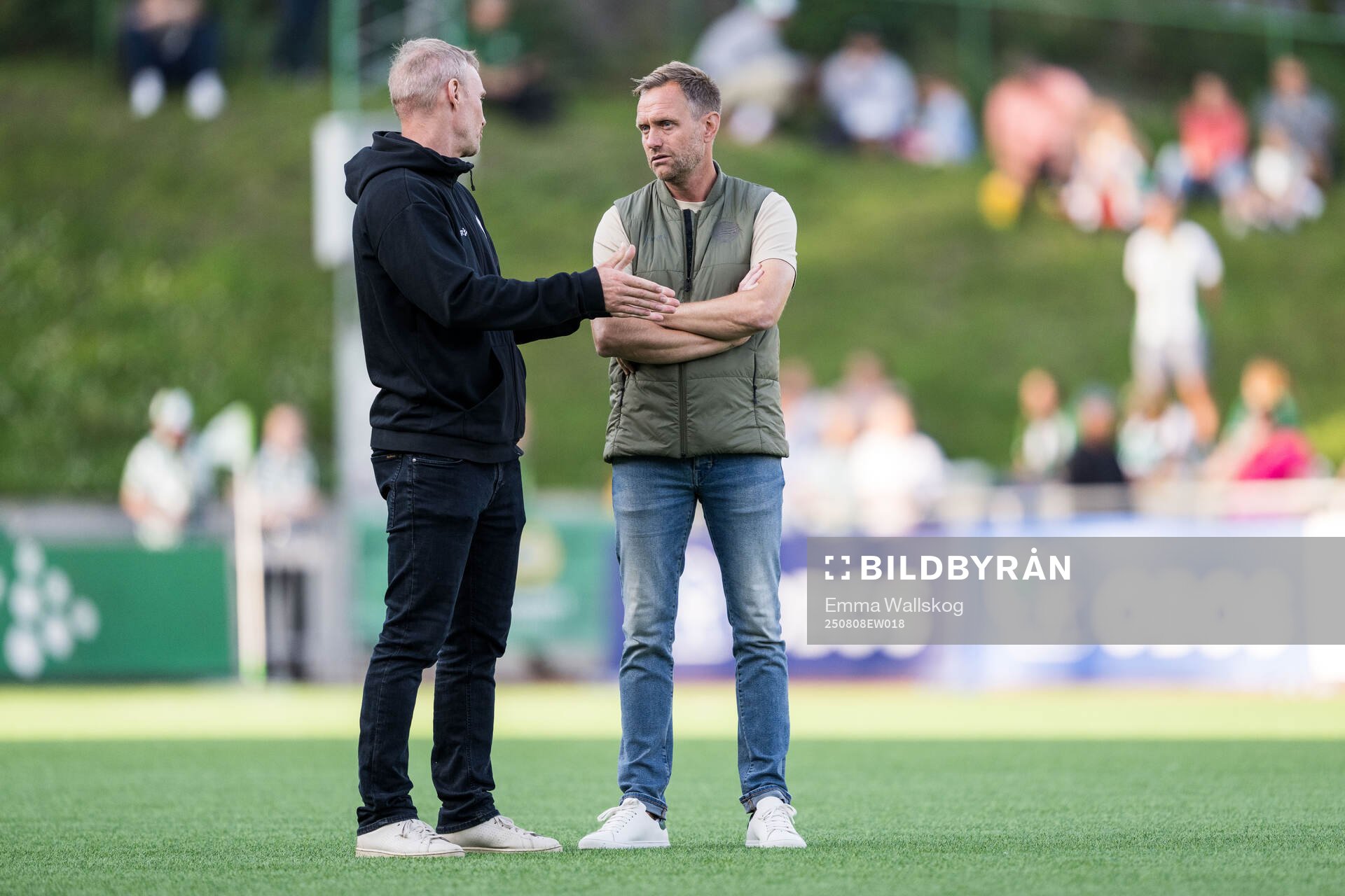Alingsås tränare Per-Olov Häggström och Hammarbys