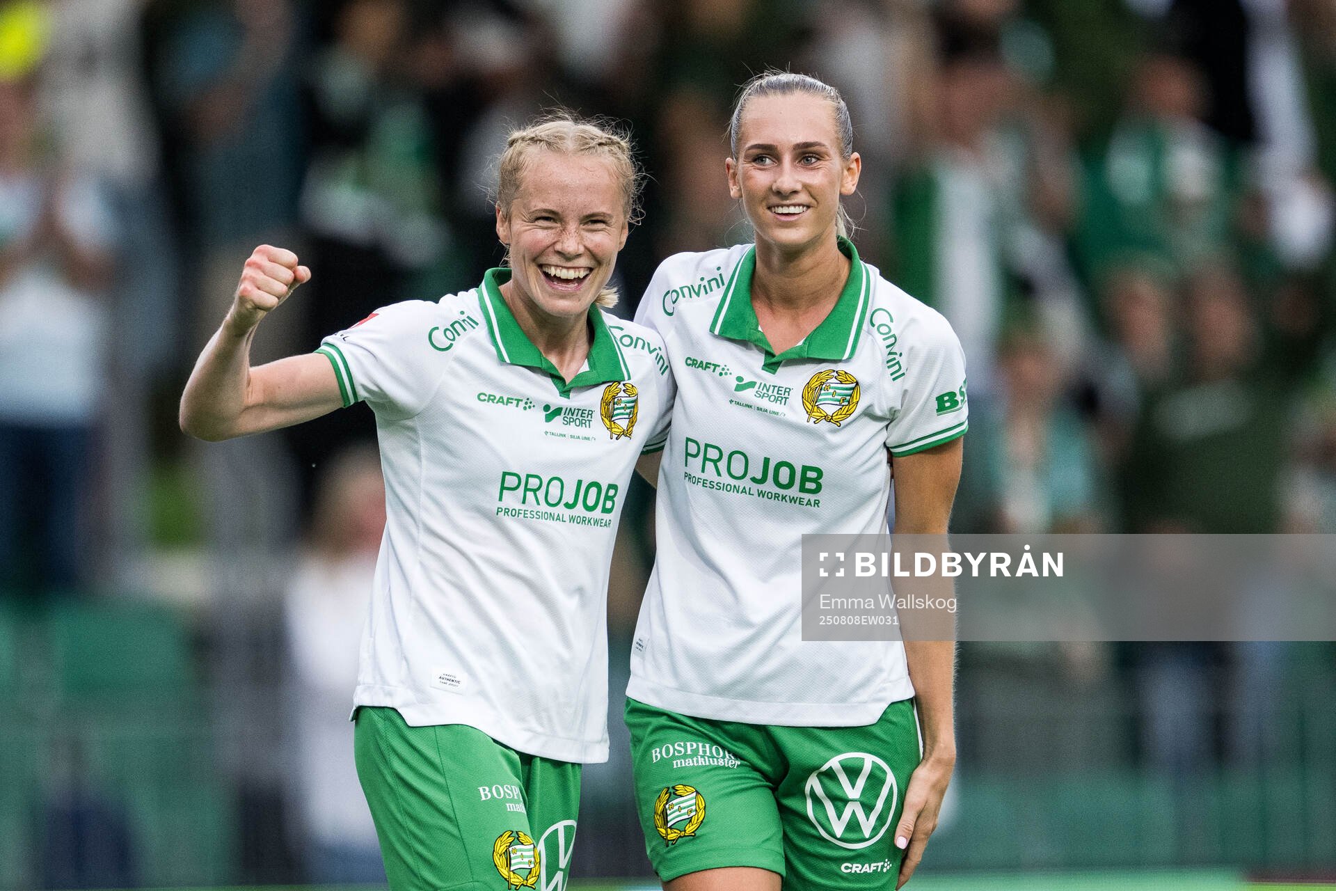 Hammarbys Julie Blakstad jublar