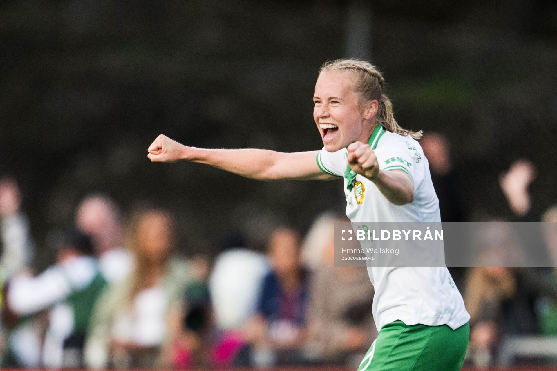 Hammarbys Julie Blakstad jublar