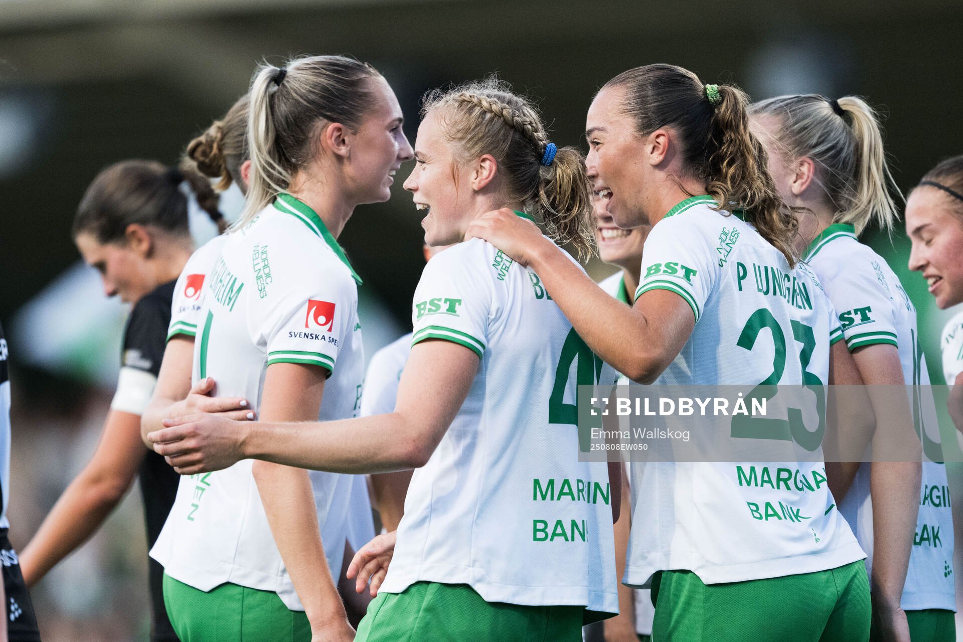Hammarbys Julie Blakstad jublar
