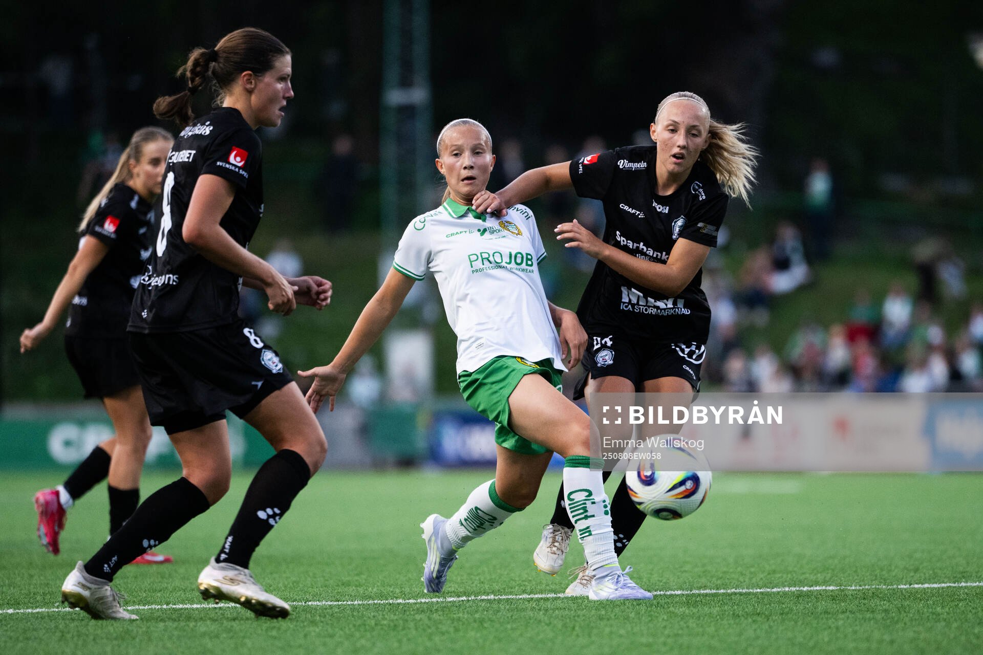 Hammarbys Fanny Peterson och Alingsås Tove Lorén och Saga