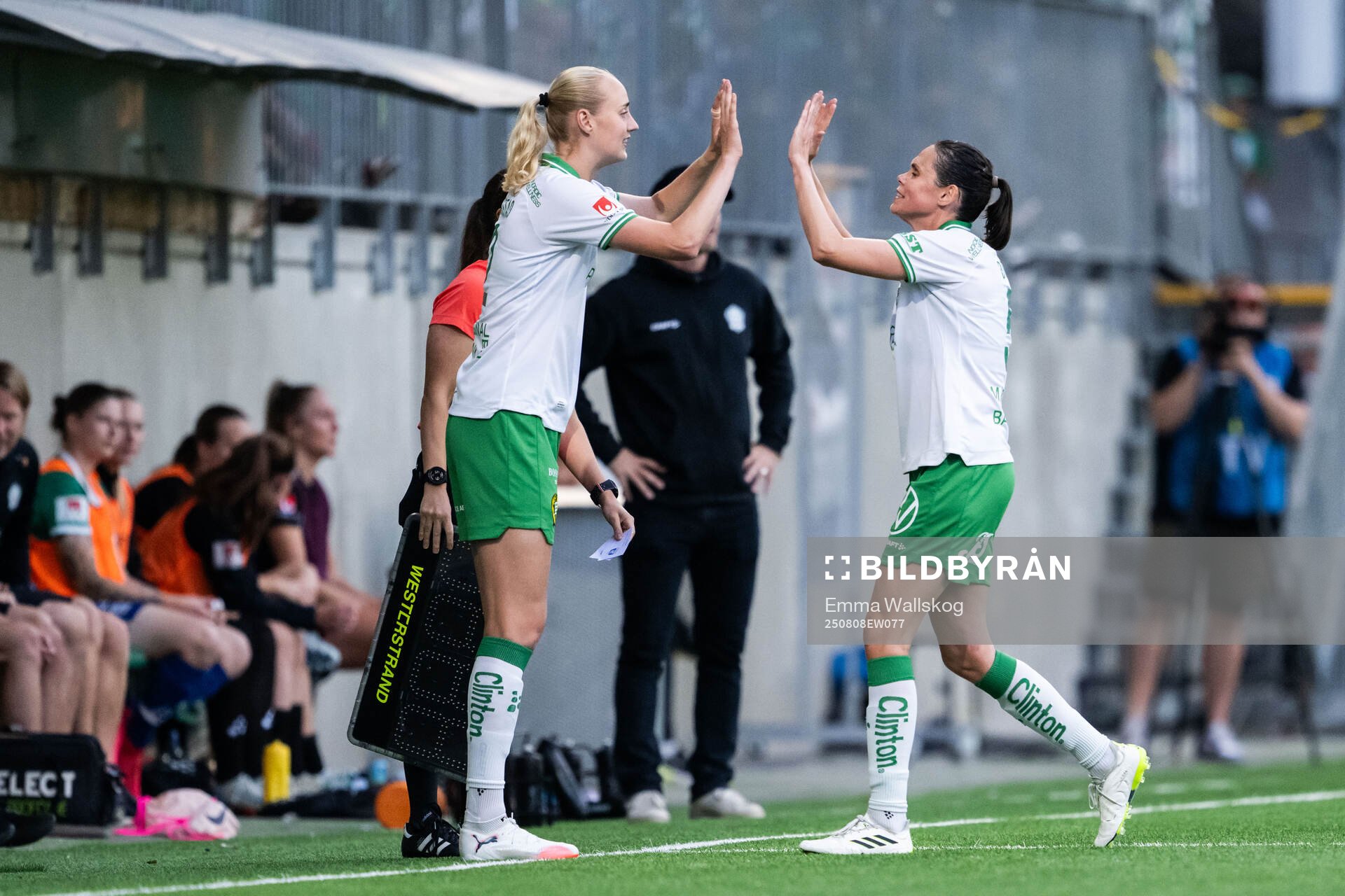 Hammarbys Emilie Bragstad och Simone Boye Sørensen