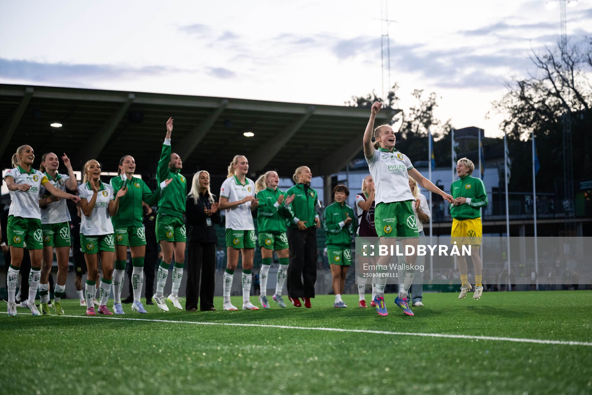 Hammarbys Julie Blakstad jublar