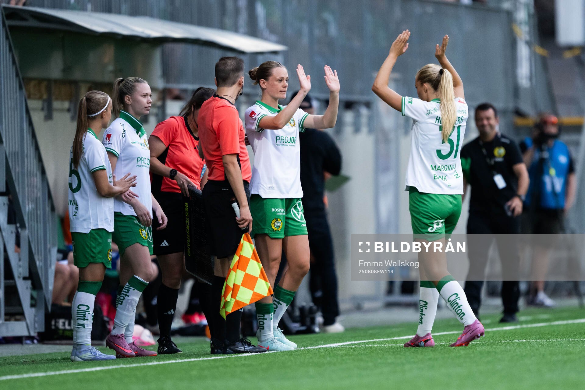 Hammarbys Sofia Reidy och Smilla Holmberg