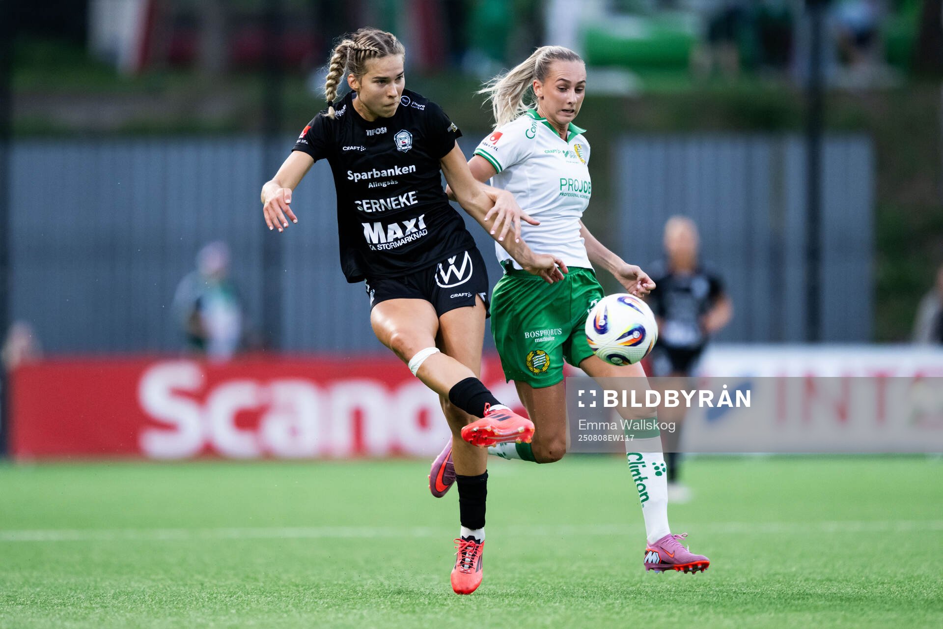 Alingsås Emmaliina Tulkki och Hammarbys Ellen Wangerheim