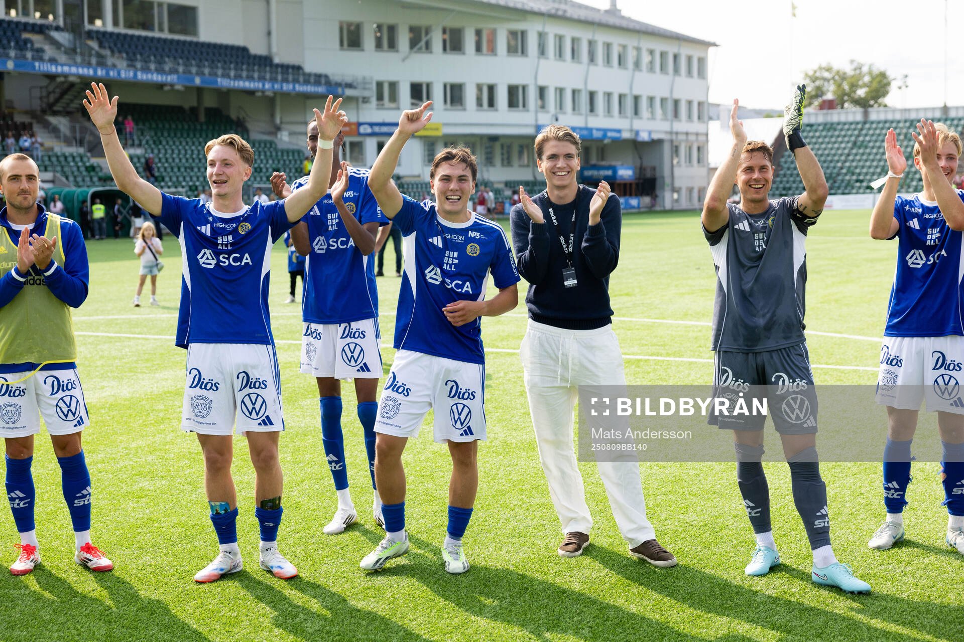 GIF Sundsvalls Hugo Aviander, Miguel Sandberg och målvakt