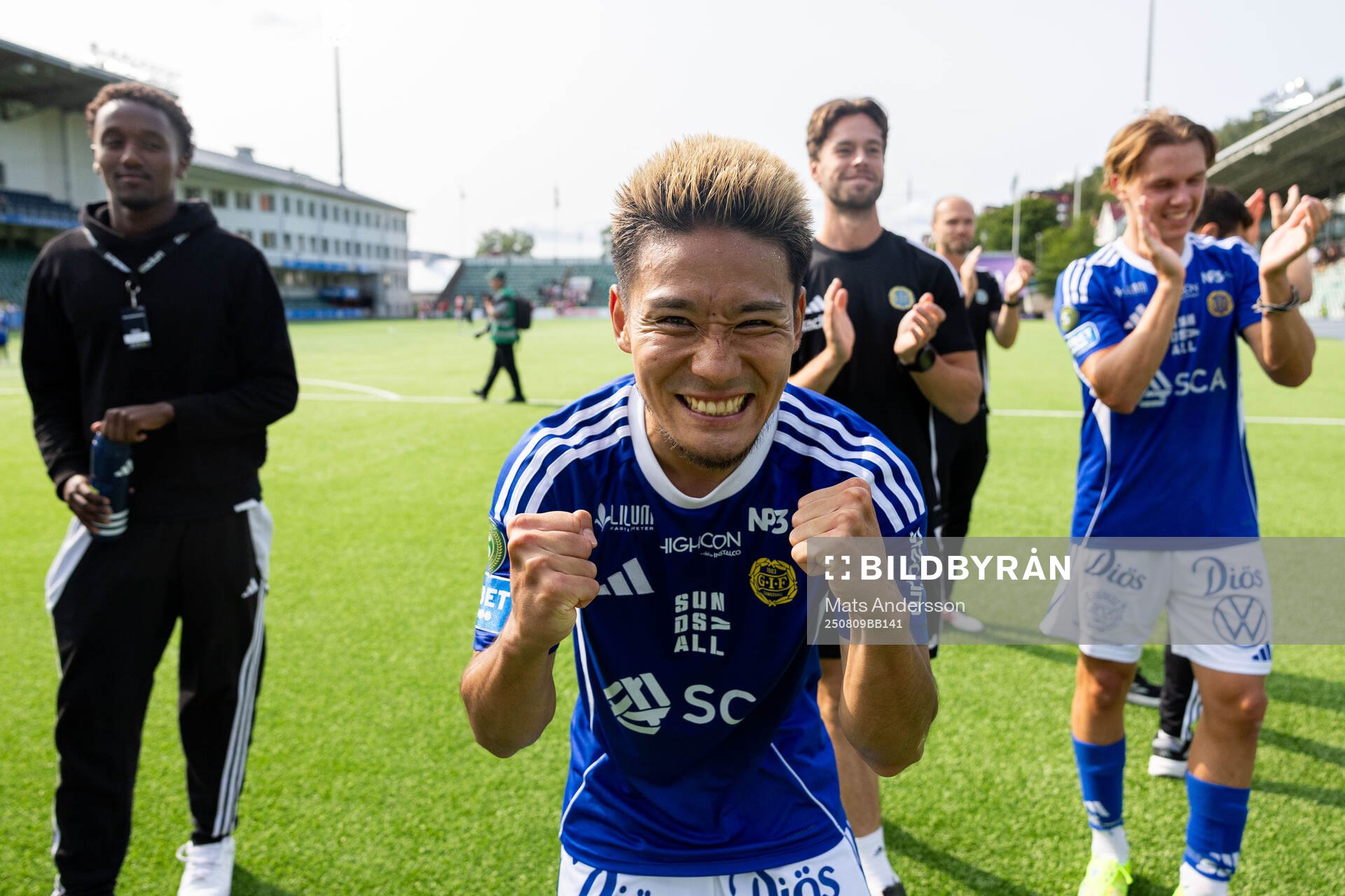 GIF Sundsvalls Taiki Kagayama jublar