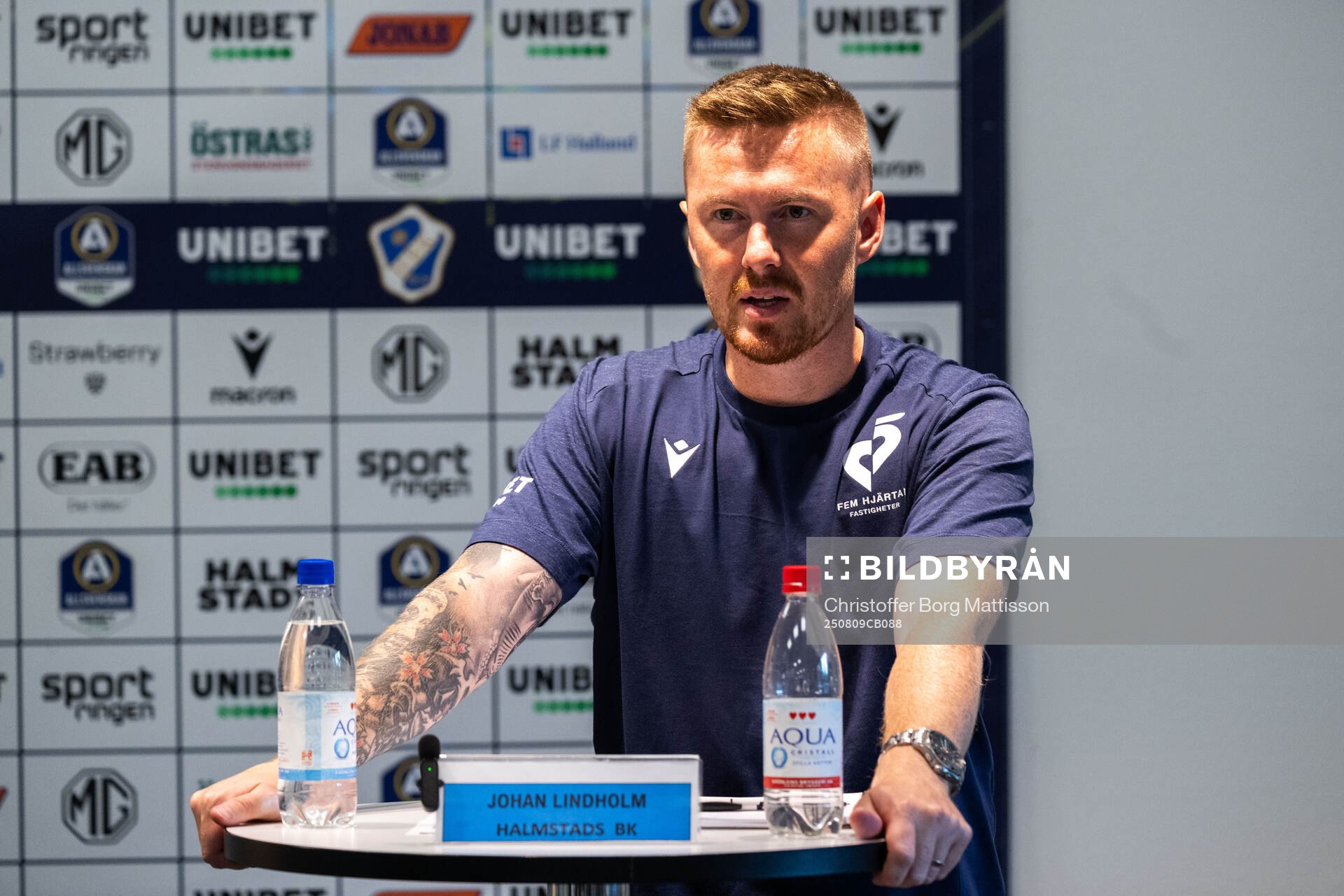 Halmstads tränare Johan Lindholm
