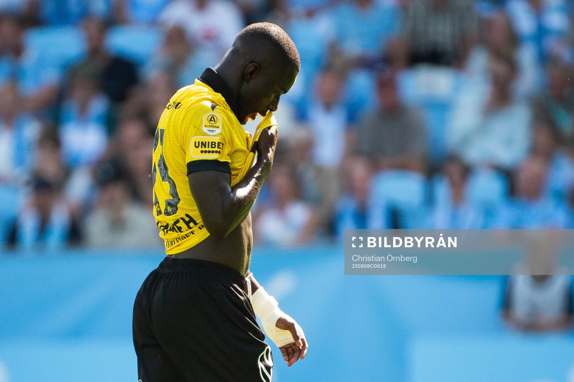 Mjällbys Abdoulie Manneh deppar