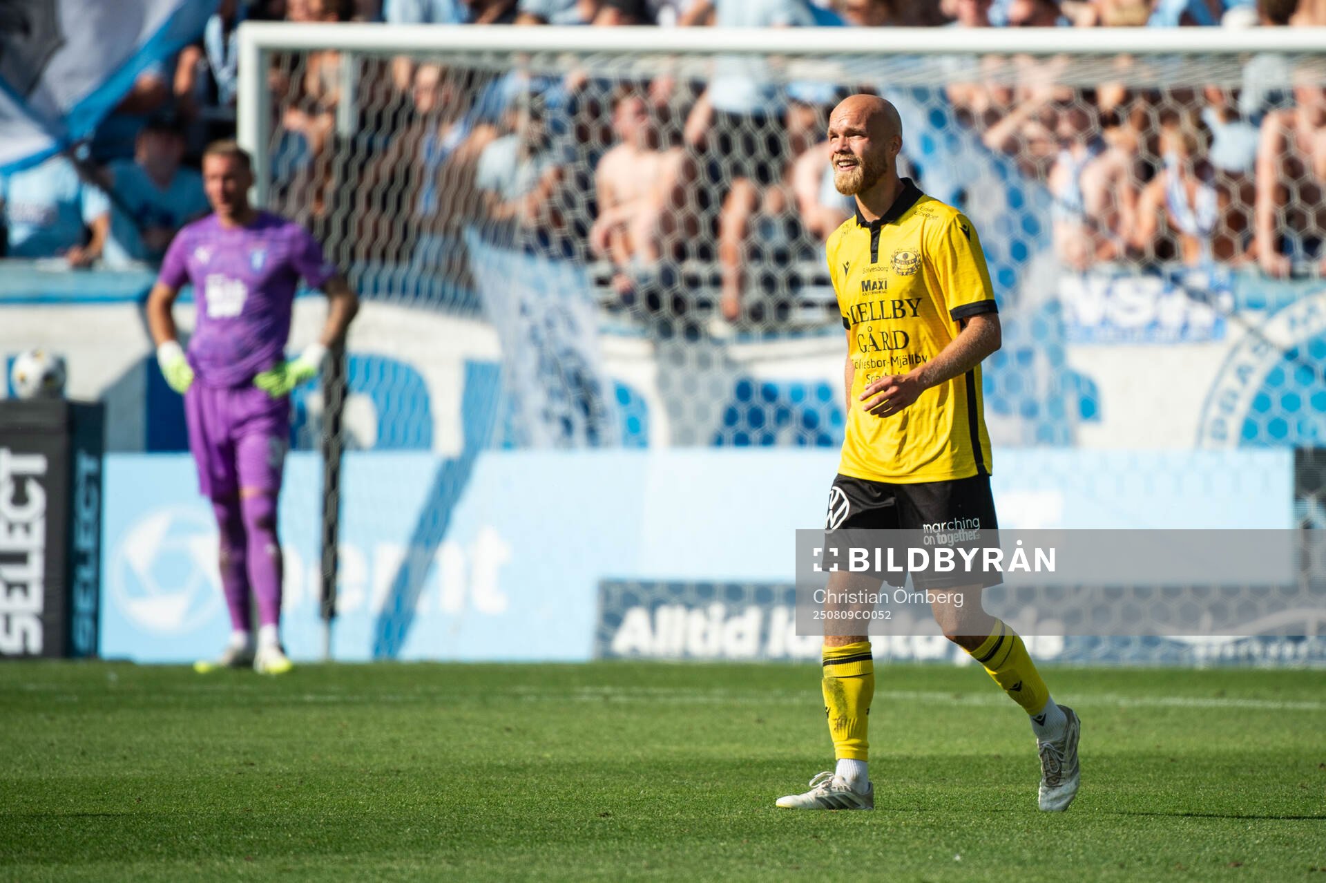 Mjällbys Viktor Gustafson jublar